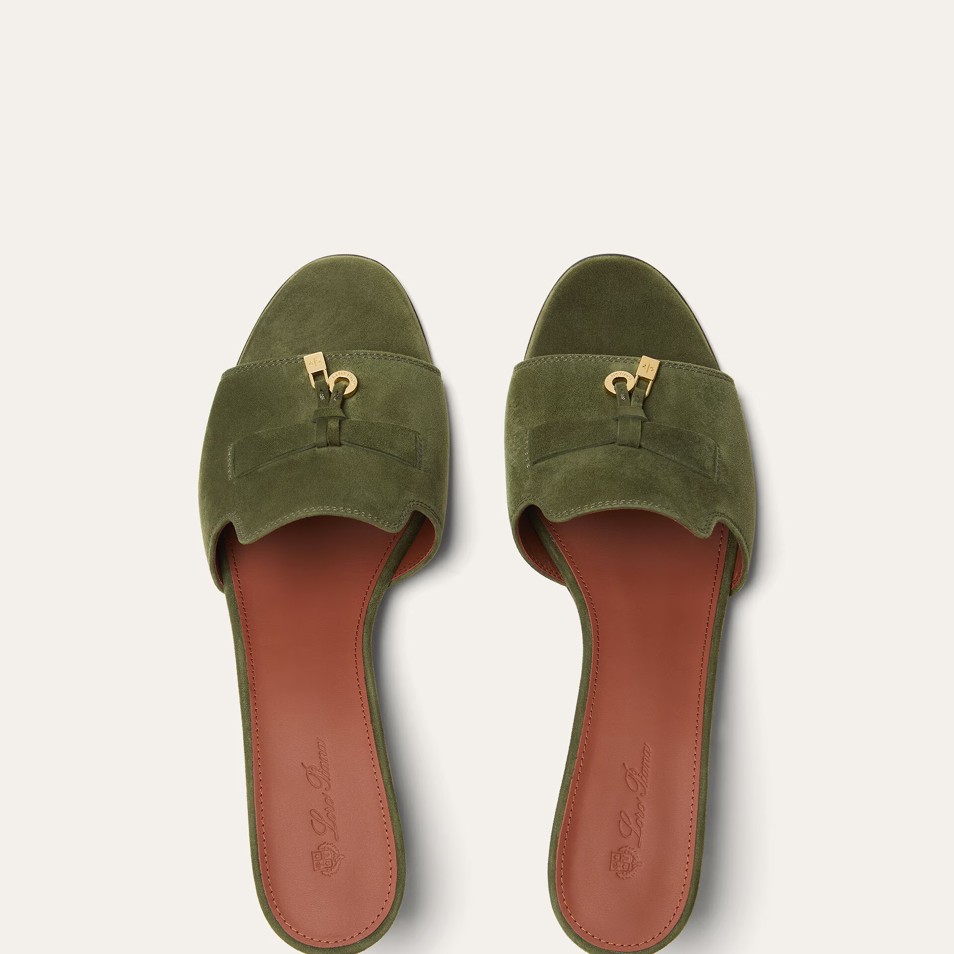 Loro Piana Summer Charms Sandal in Suede Goatskin