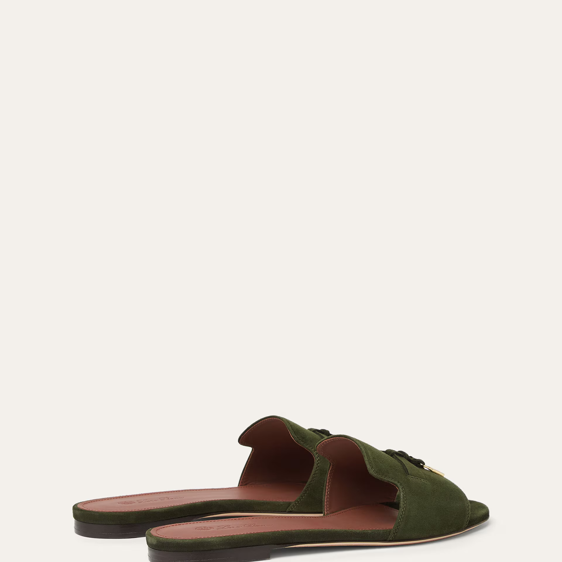 Loro Piana Summer Charms Sandal in Suede Goatskin