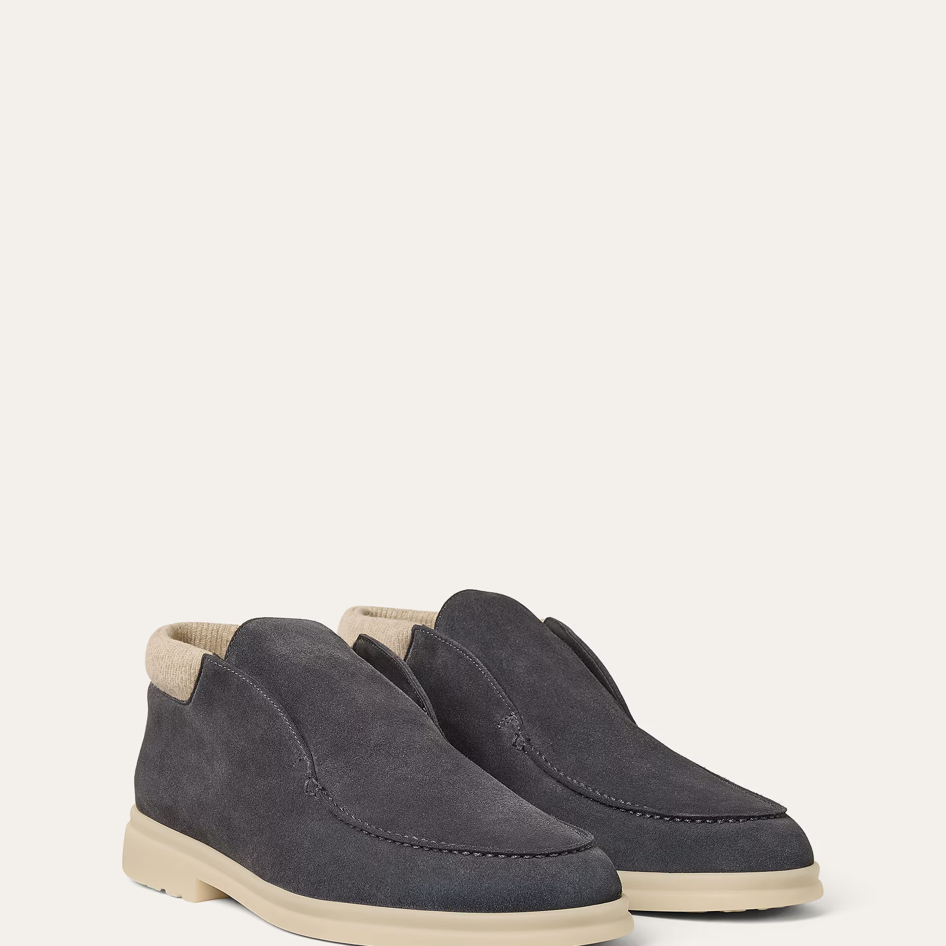 Loro Piana Open Wintery Walk Ankle Boot in Suede