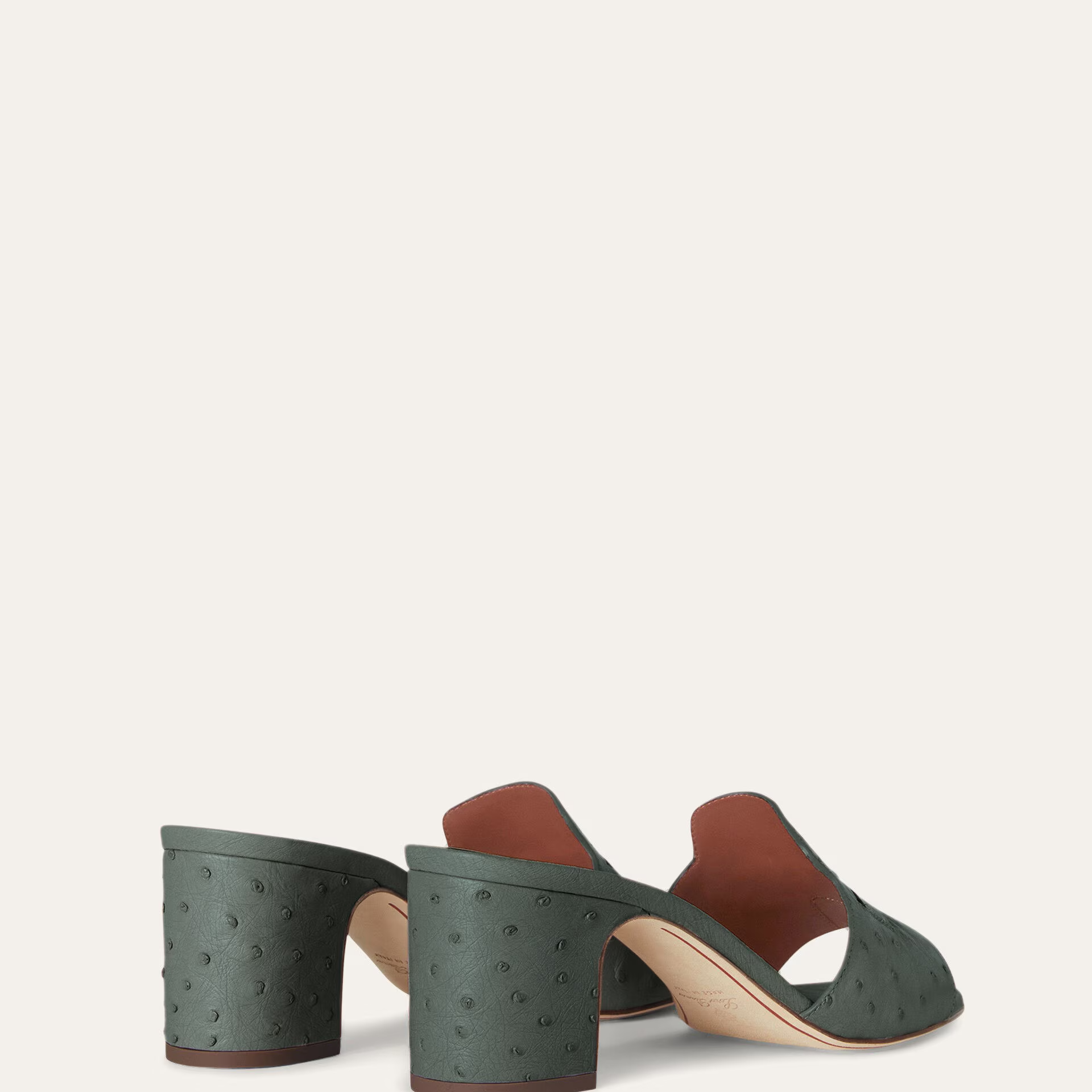 Loro Piana Summer Charms Sandal in Ostrich Leather