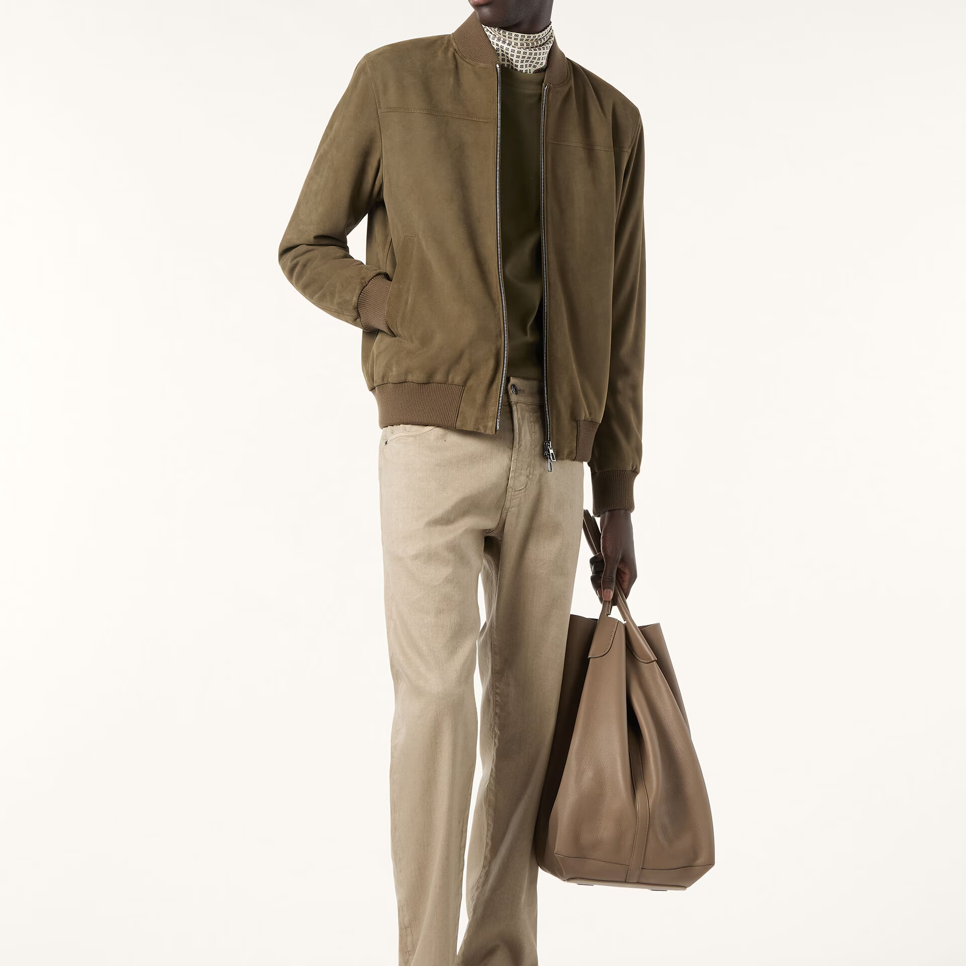 Loro Piana Ivy Bomber in Kidskin - Rain System®
