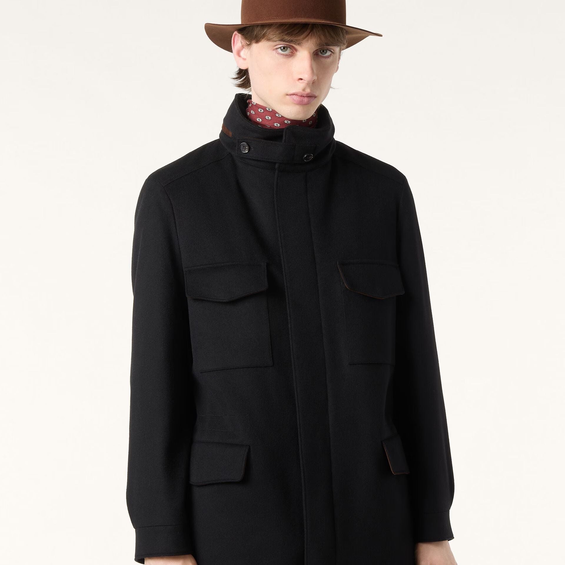 Loro Piana Traveller Field Jacket in Cashmere - Storm System®