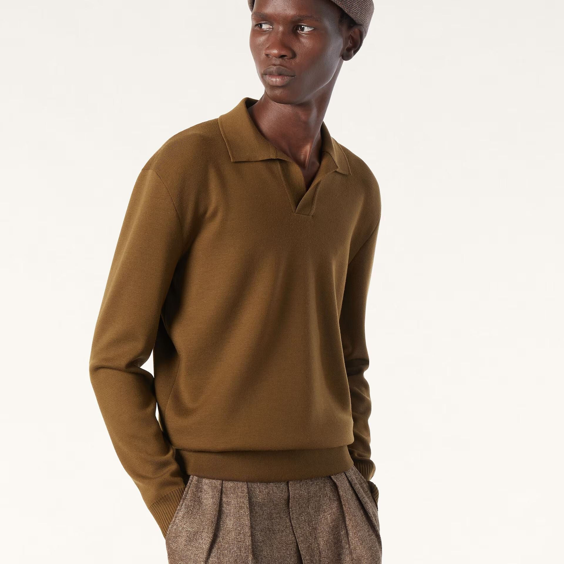 Loro Piana Buttonless Polo-shirt in Wish® Wool
