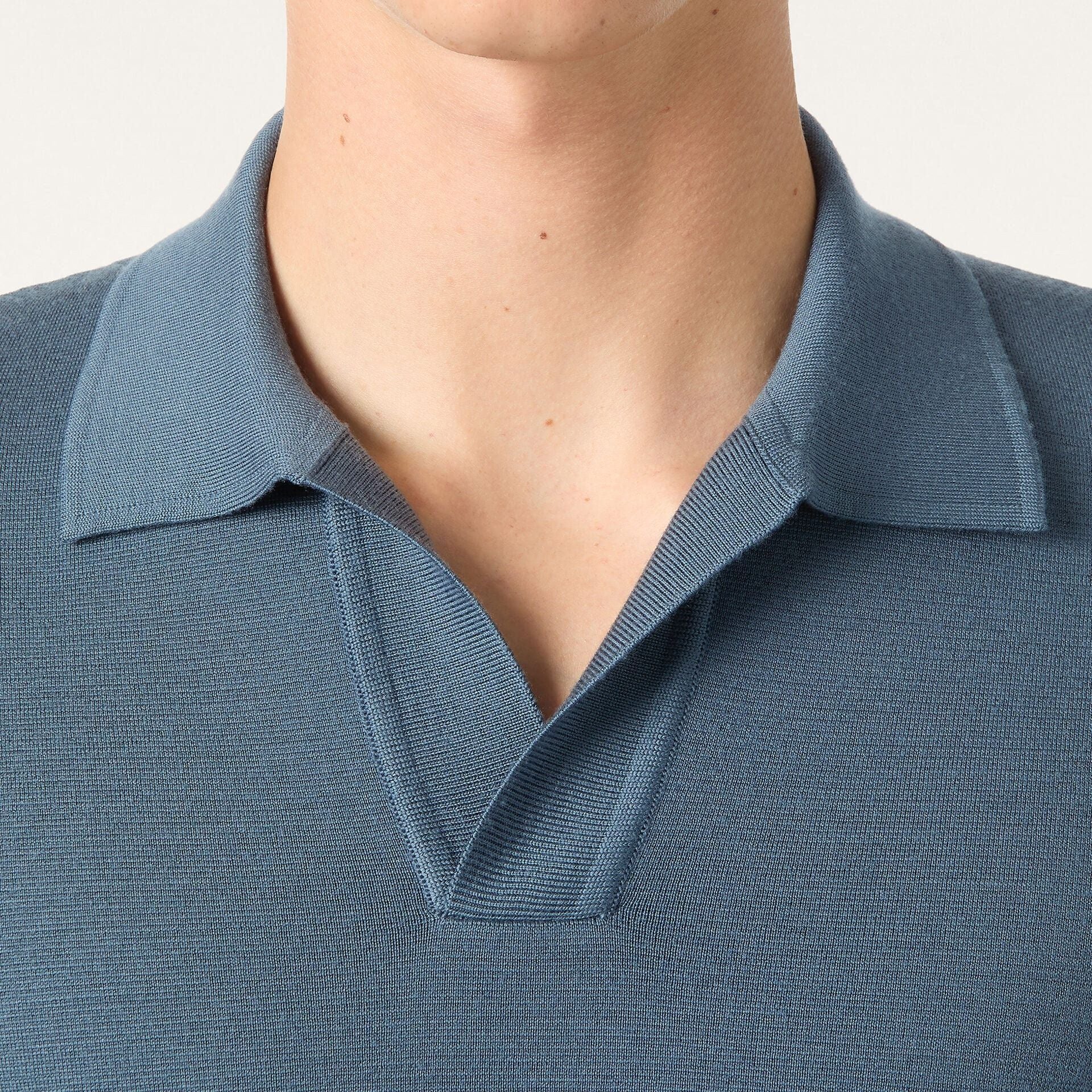 Loro Piana Buttonless Polo-shirt in Wish® Wool