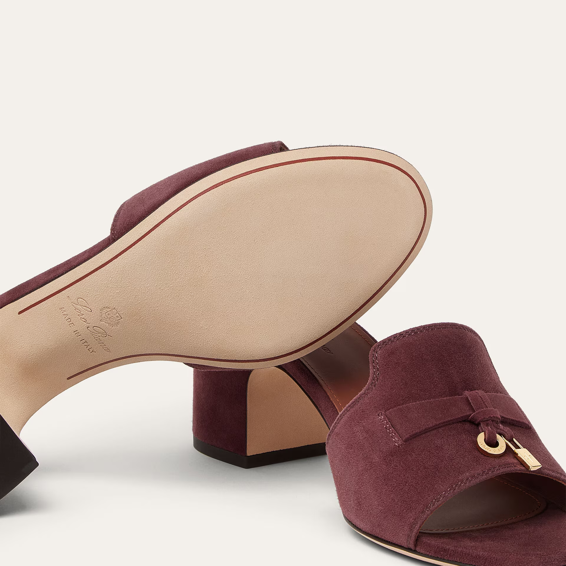 Loro Piana Summer Charms Sandal in Suede Goatskin