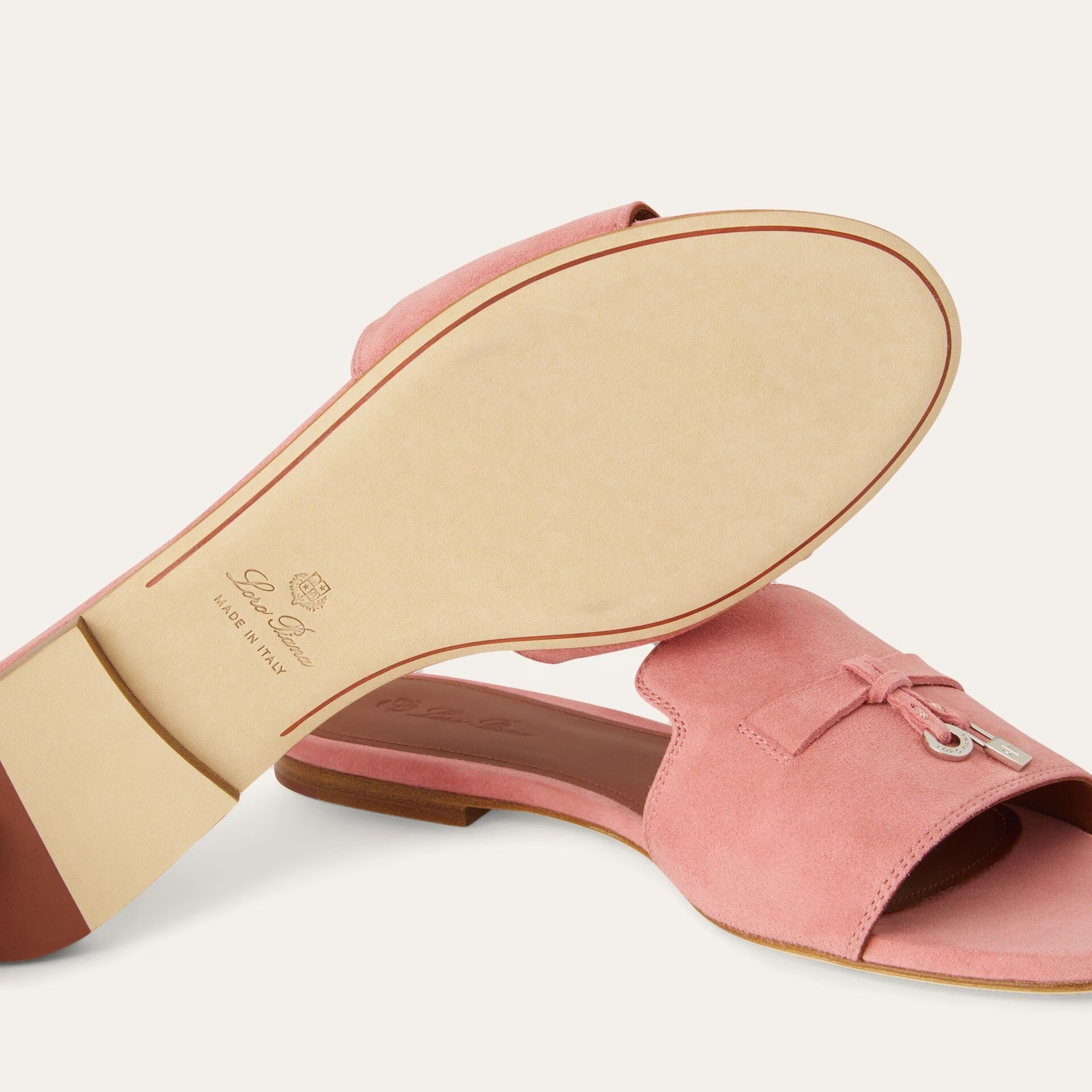 Loro Piana Summer Charms Sandal in Suede Goatskin