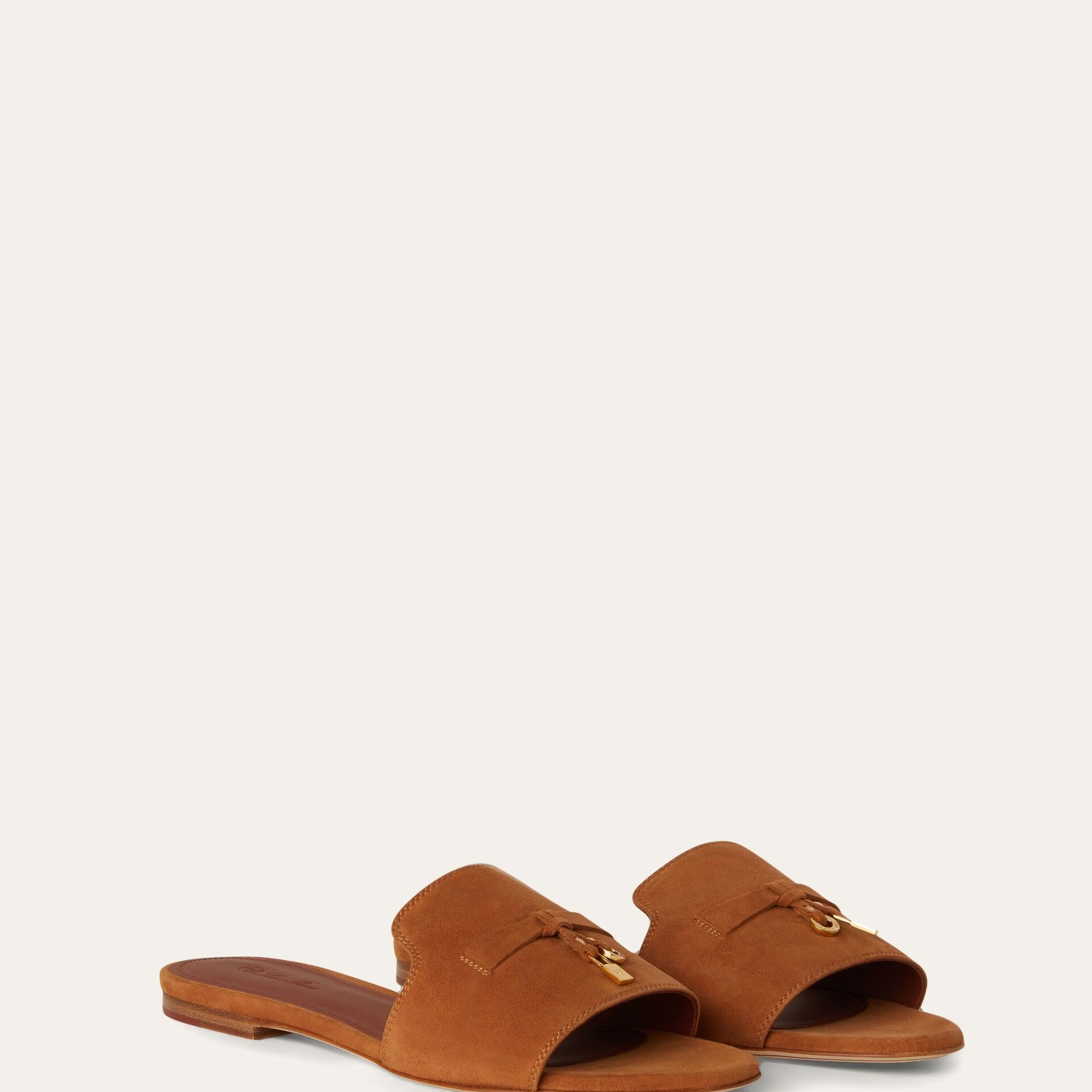 Loro Piana Summer Charms Sandal in Suede Goatskin