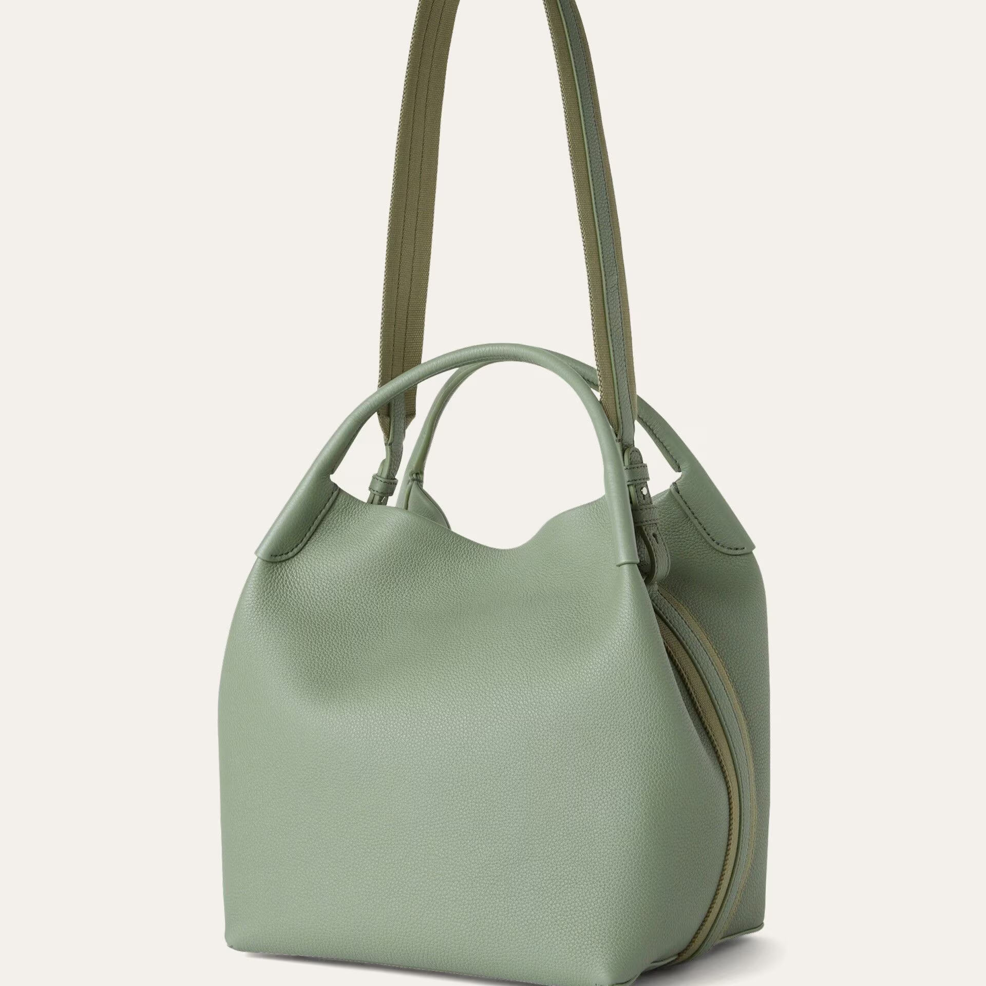 Loro Piana Large Bale bag in Grained Calfskin