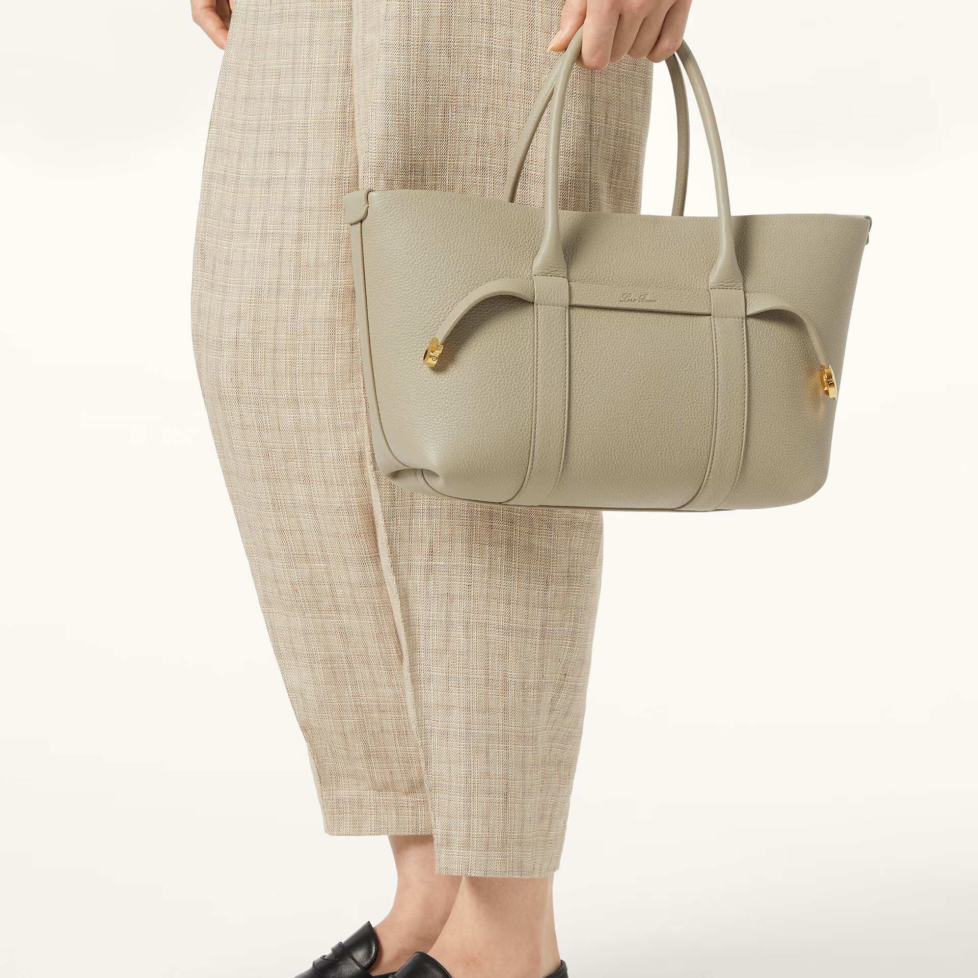 Loro Piana Ghiera Shopper Small in Calfskin