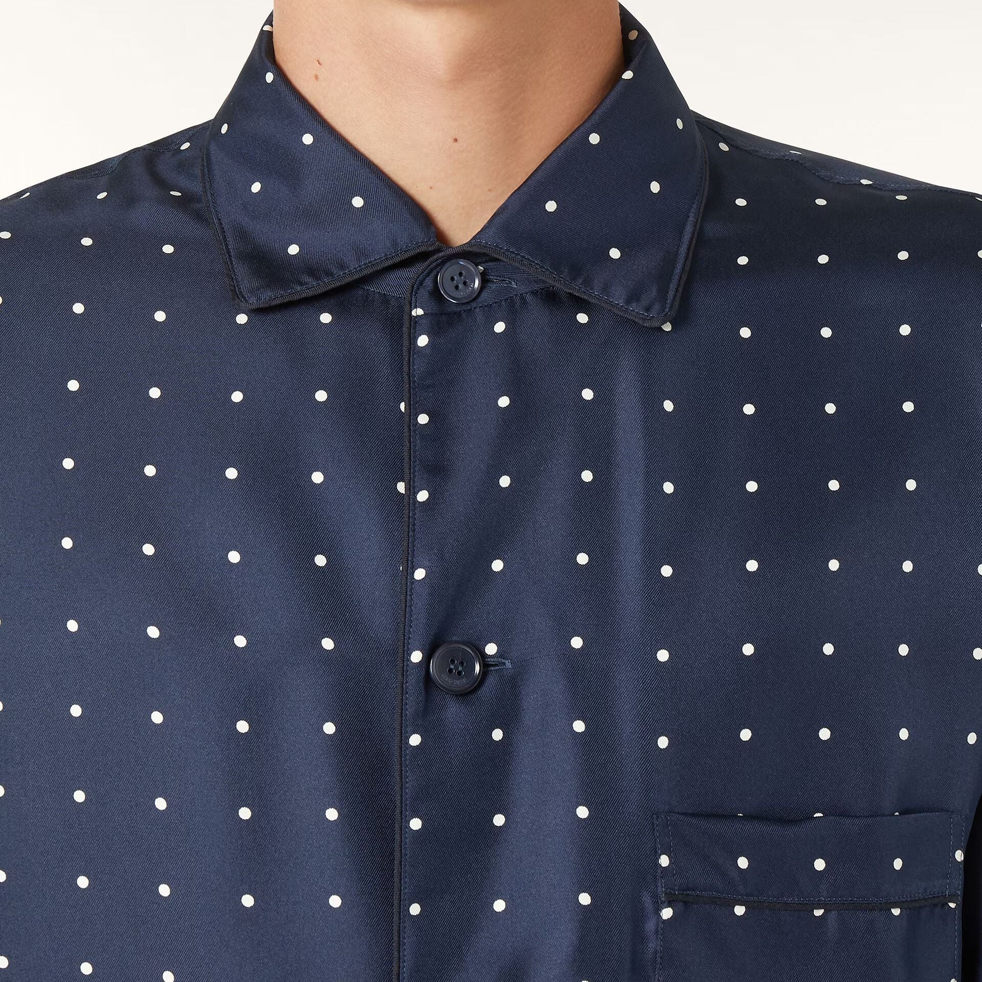 Loro Piana Lian Pyjamas Shirt in Silk