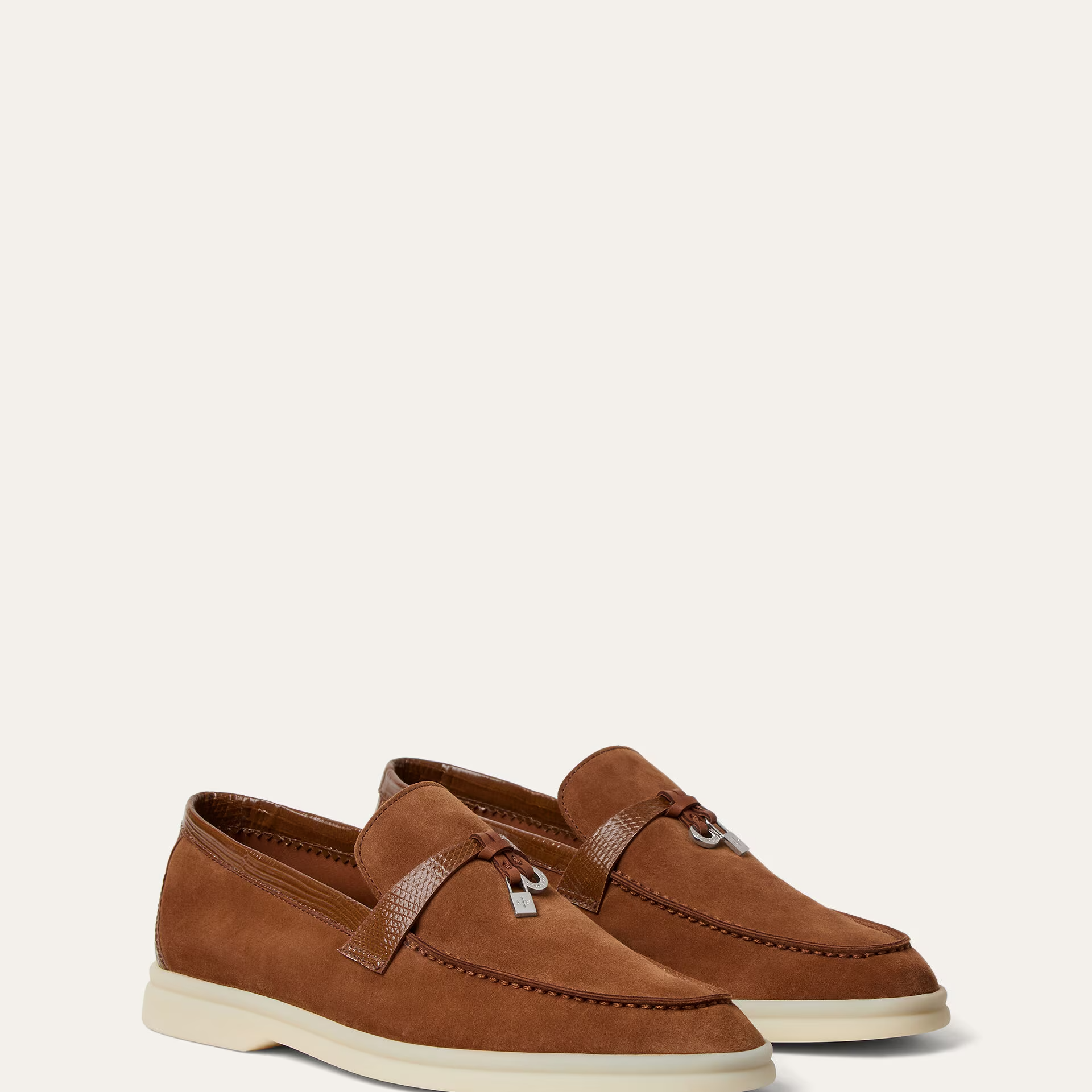 Loro Piana Summer Charms Walk Loafer in Suede