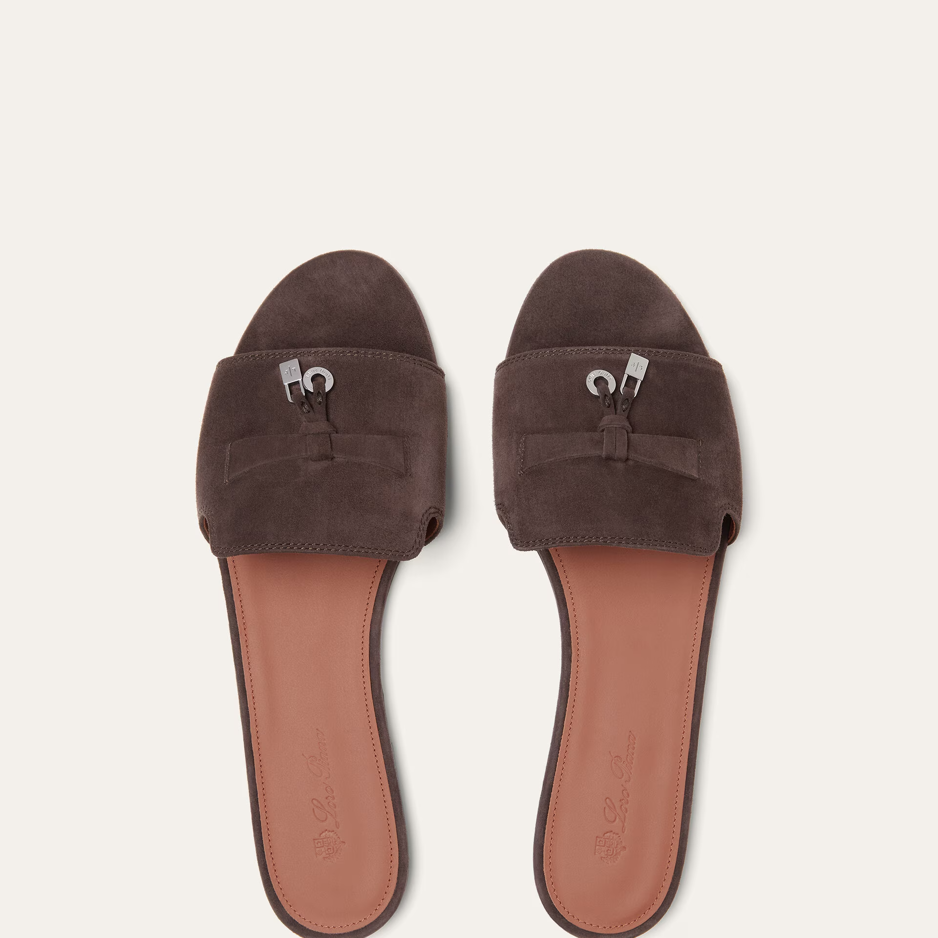 Loro Piana Summer Charms Sandal in Suede Goatskin