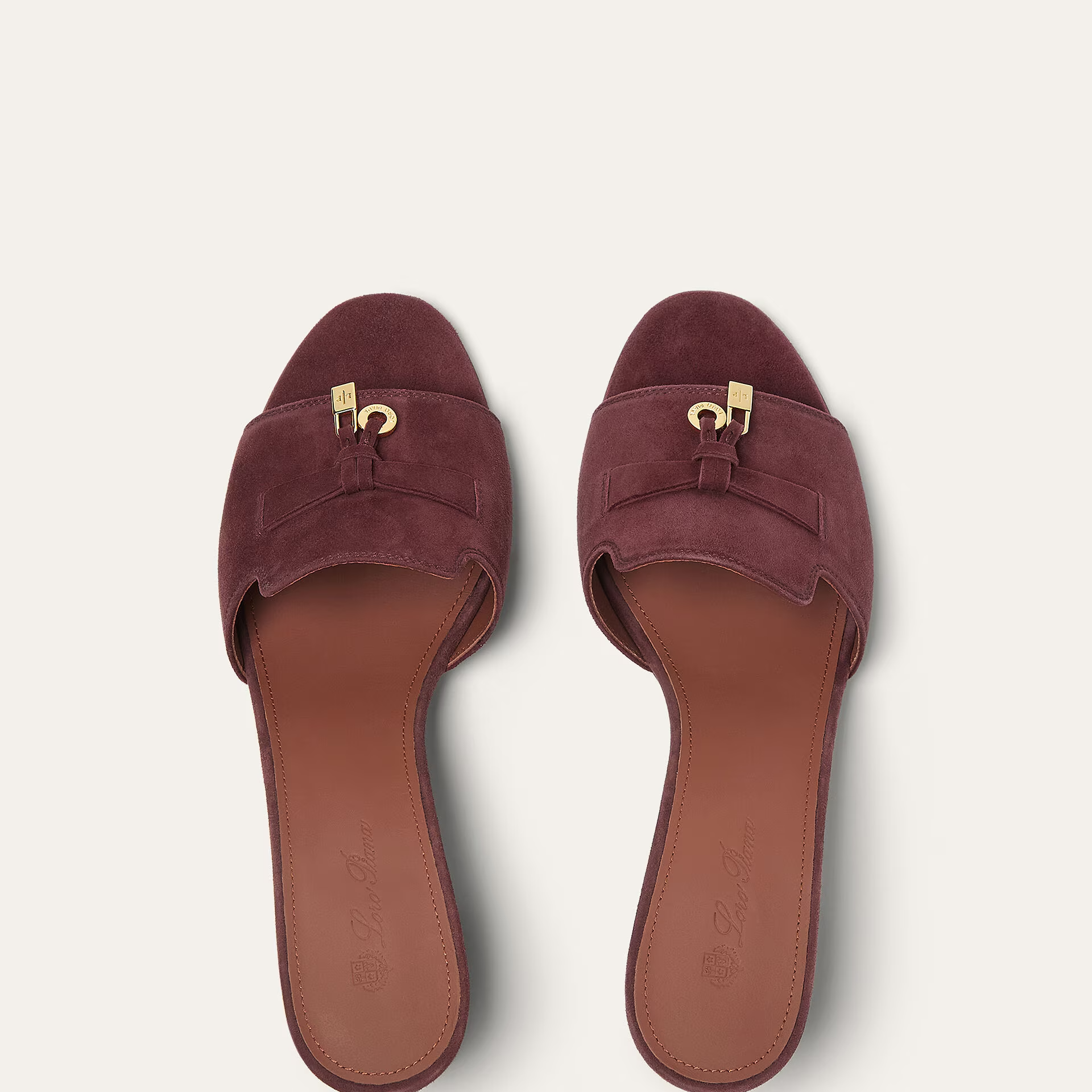 Loro Piana Summer Charms Sandal in Suede Goatskin