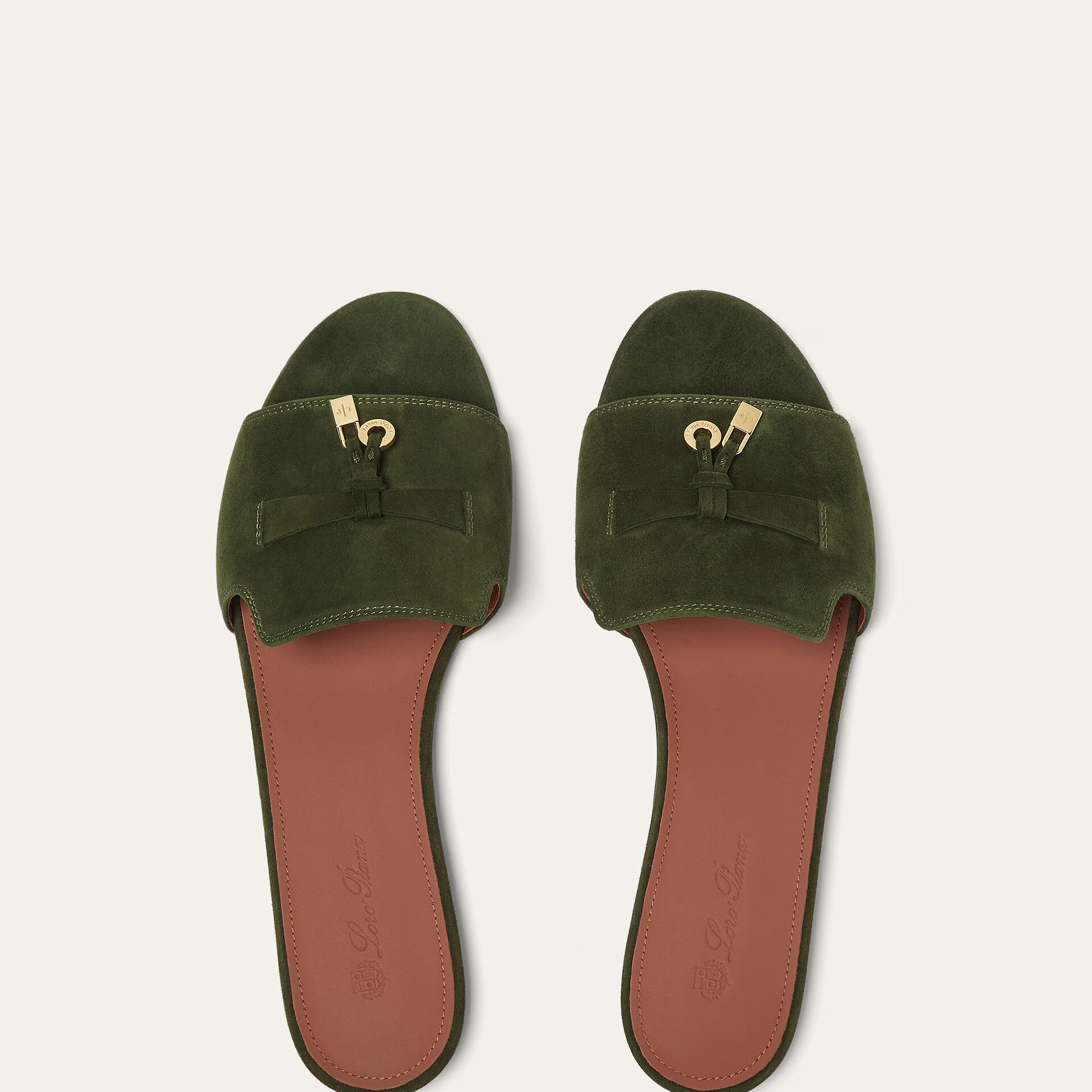 Loro Piana Summer Charms Sandal in Suede Goatskin