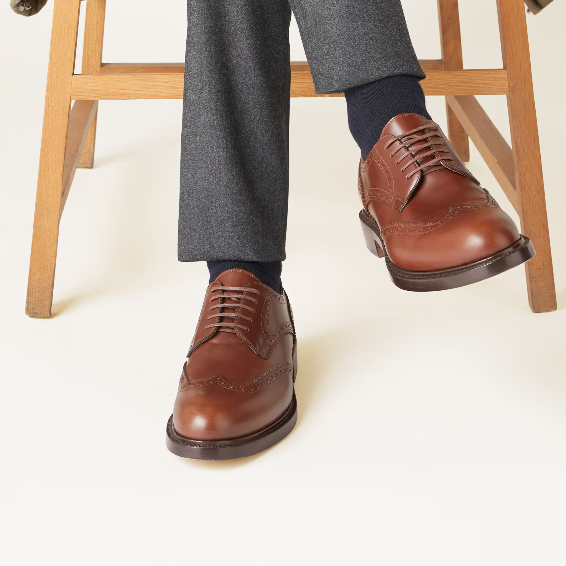 Loro Piana Oliver Walk Derby in Calfskin