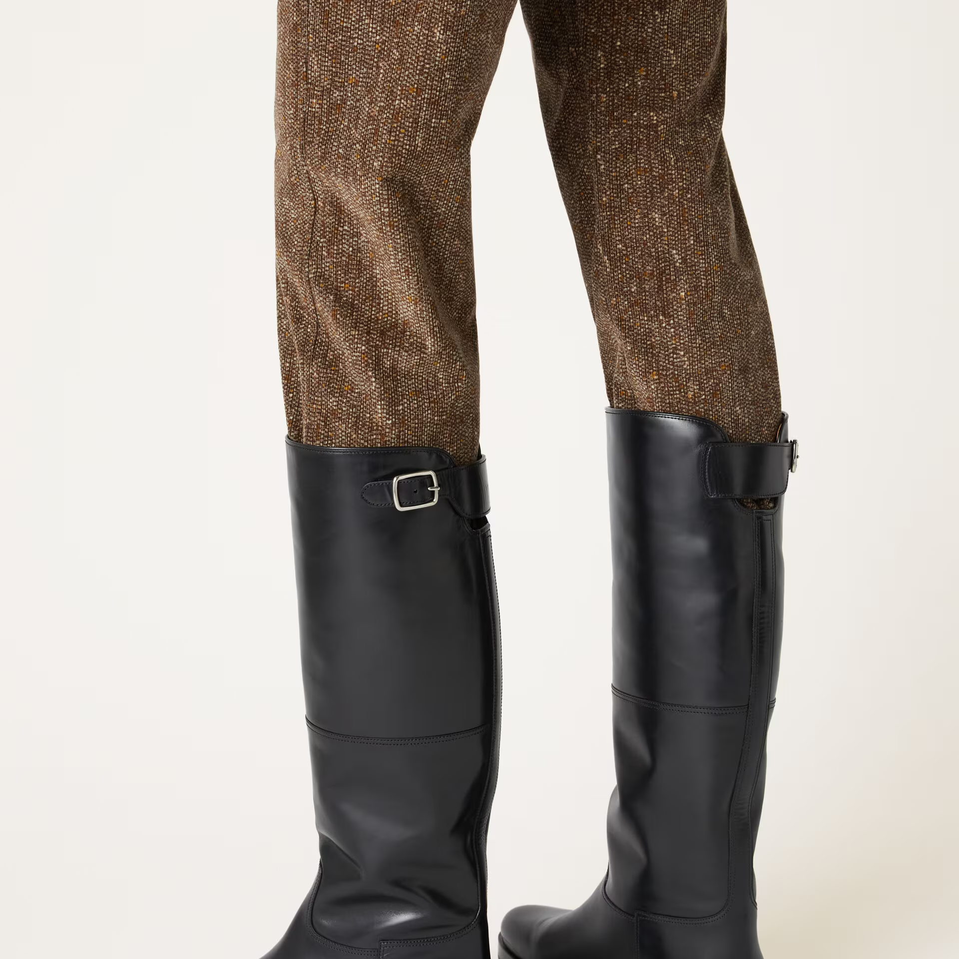 Loro Piana Lupo High Boot in Calfskin