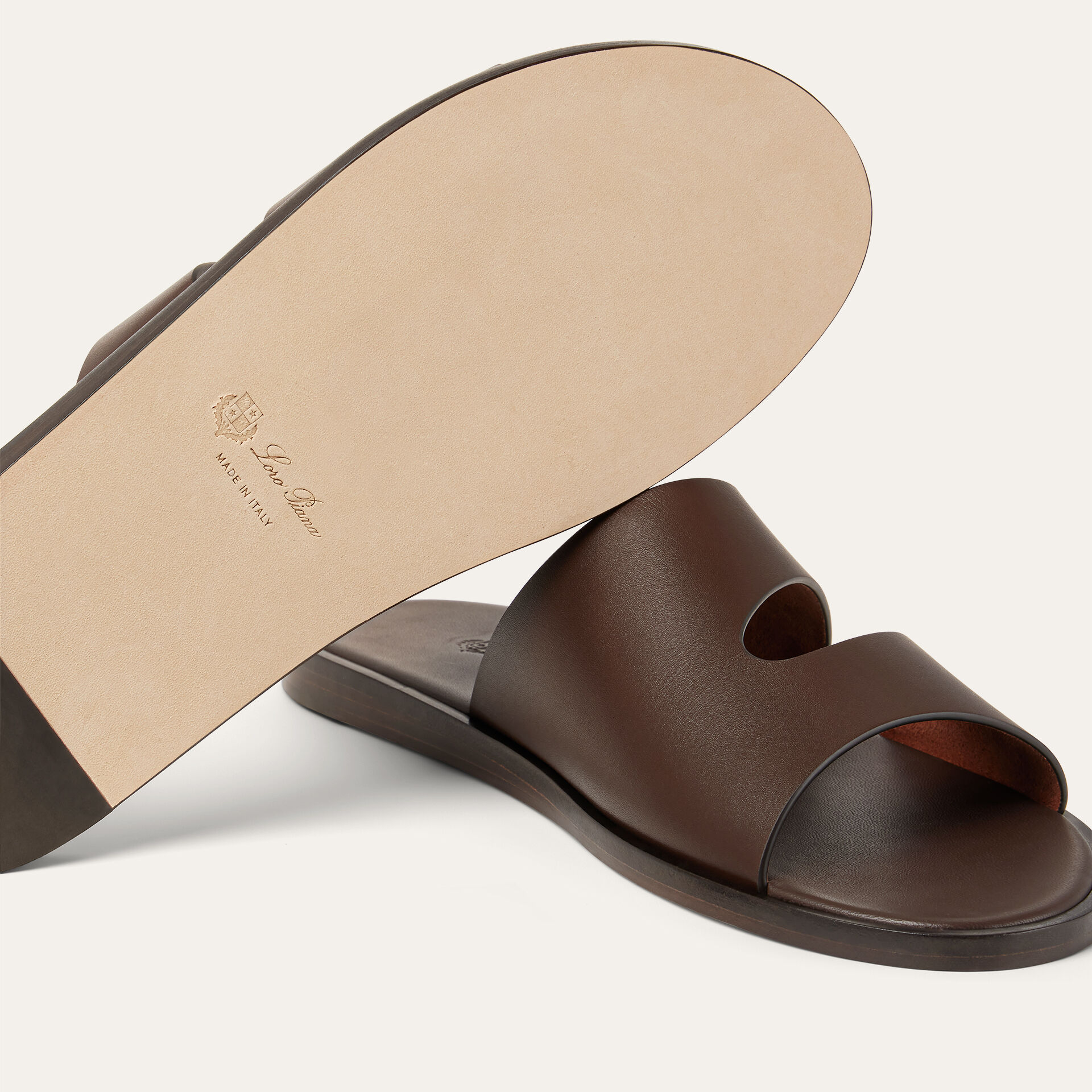 Loro Piana Pilat Plain Walk Sandal in Calfskin