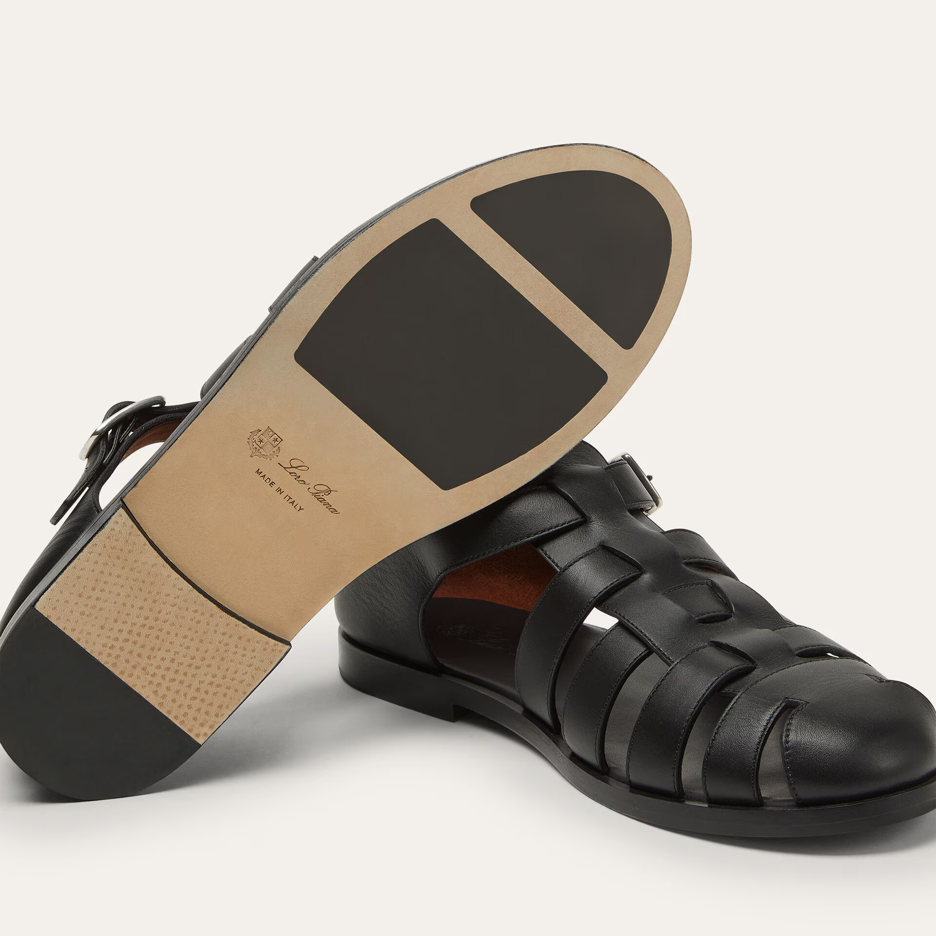 Loro Piana Maxime Walk Sandal in Calfskin