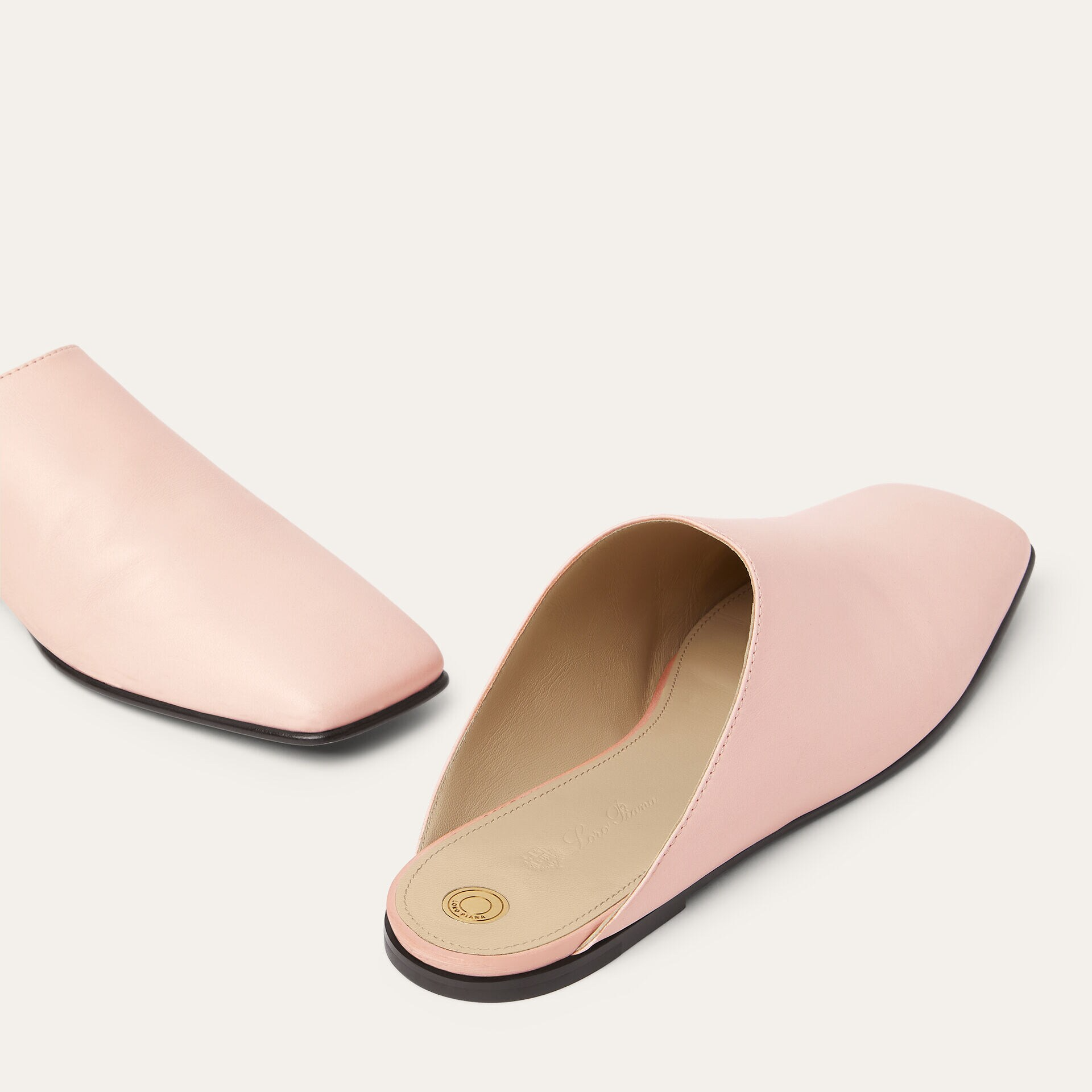 Loro Piana Alba Flat Mule in Lambskin