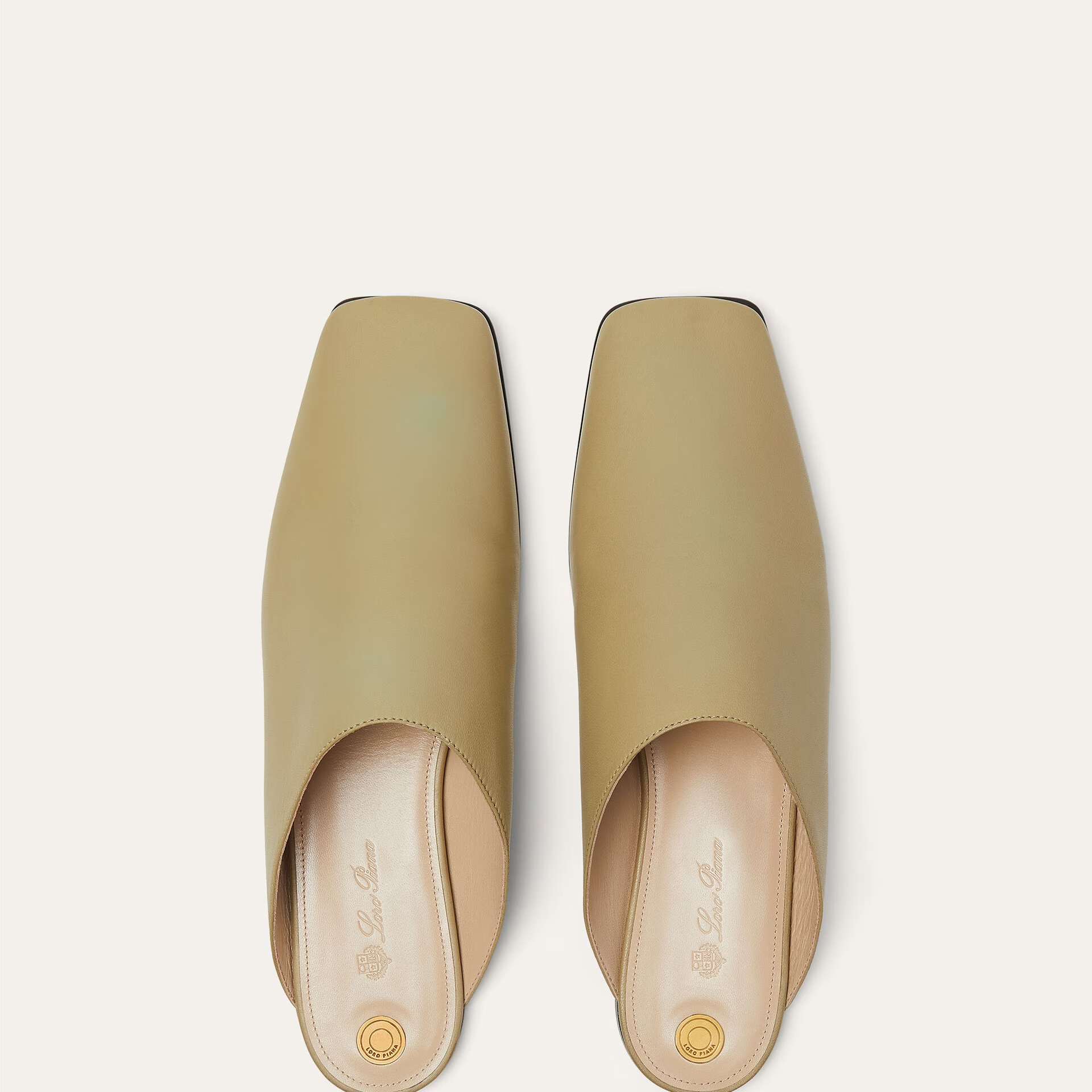 Loro Piana Alba Flat Mule in Lambskin
