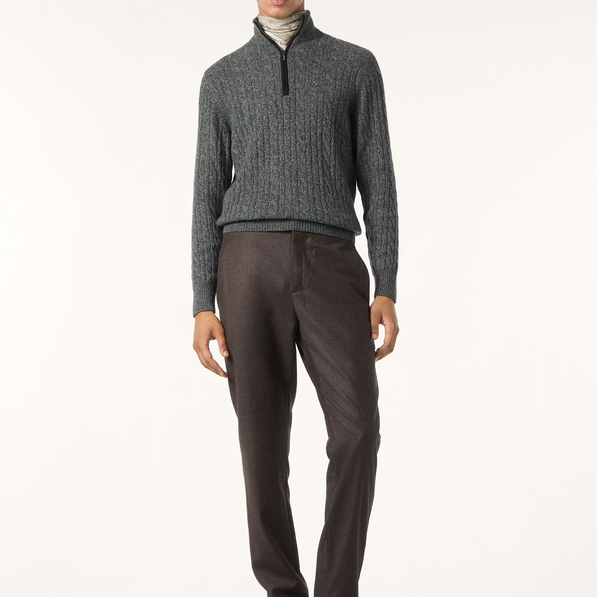 Loro Piana Treccia Jumper in Baby Cashmere