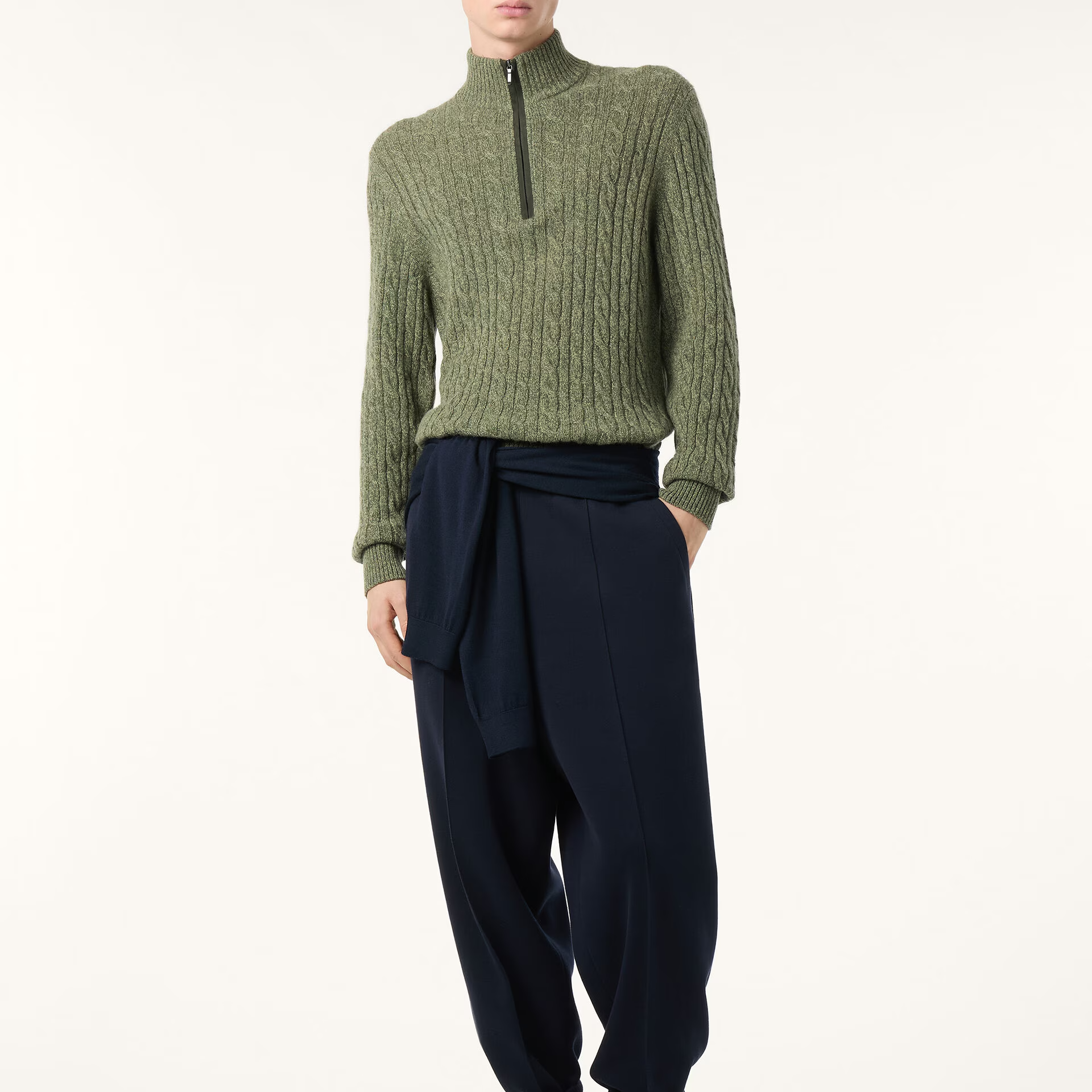 Loro Piana Treccia Jumper in Baby Cashmere