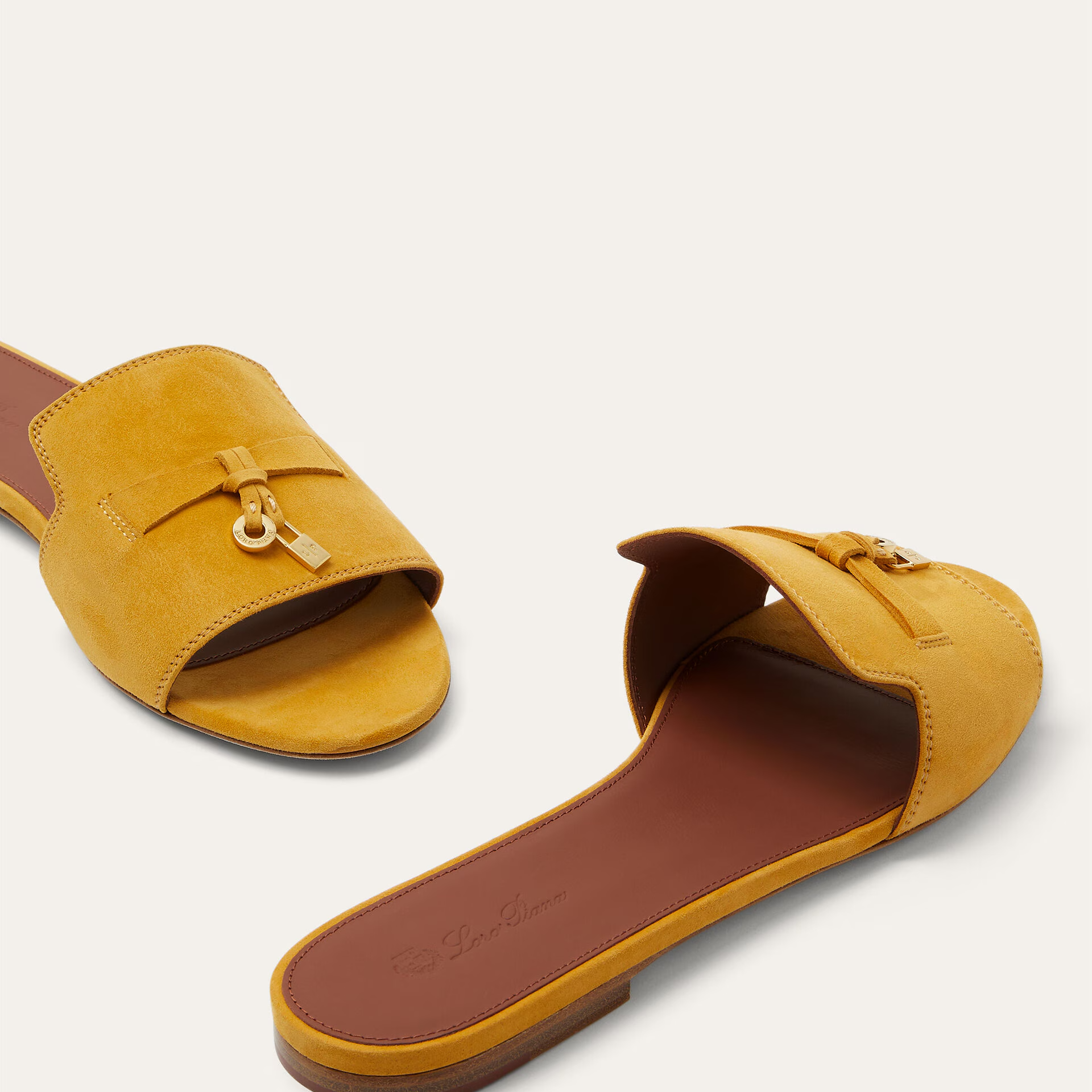 Loro Piana Summer Charms Sandal in Suede Goatskin