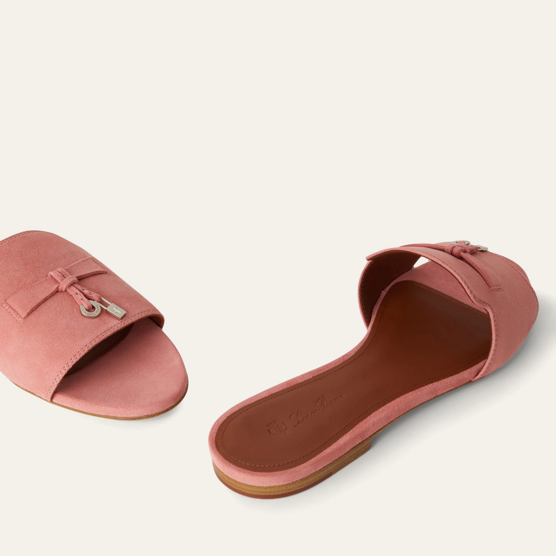 Loro Piana Summer Charms Sandal in Suede Goatskin