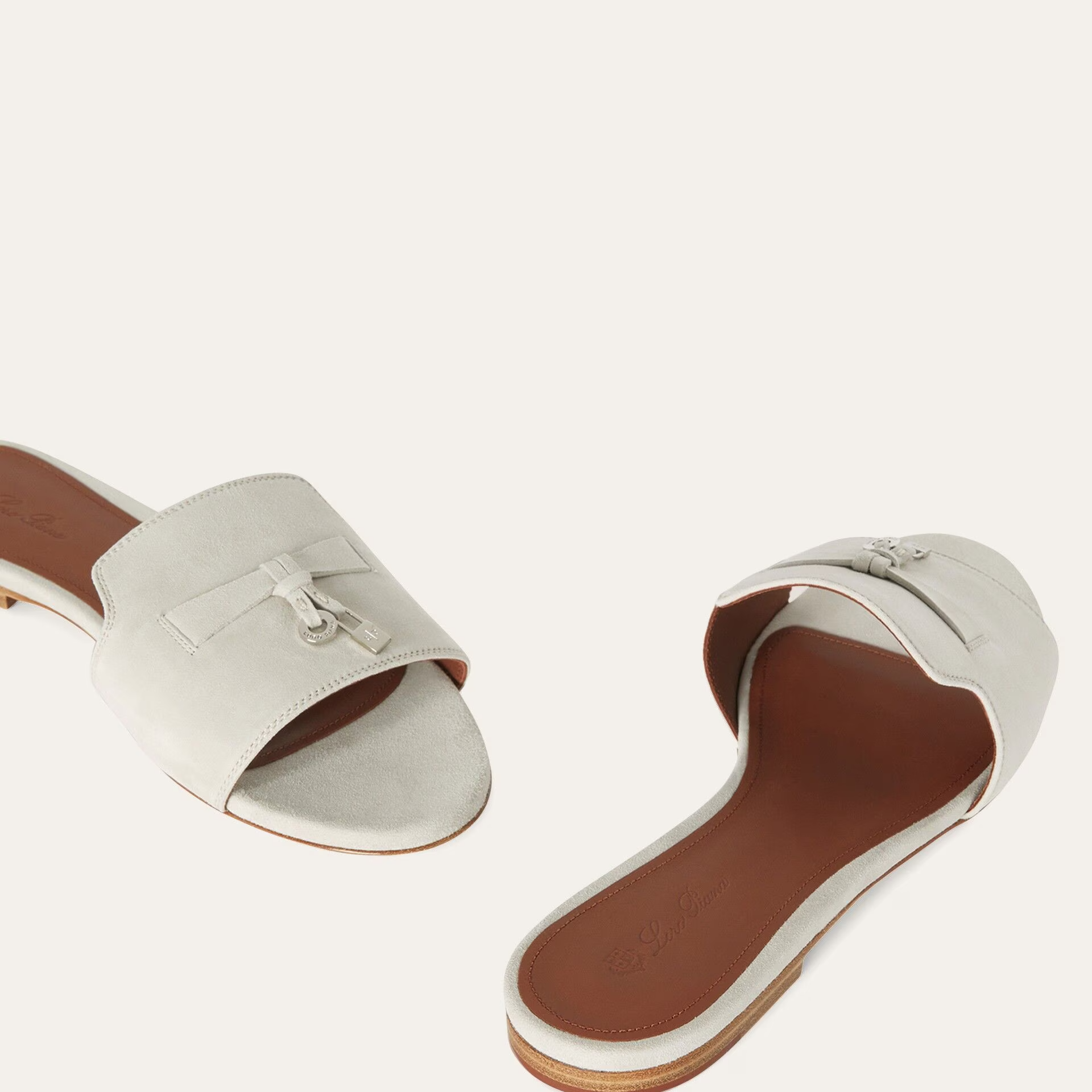 Loro Piana Summer Charms Sandal in Suede Goatskin