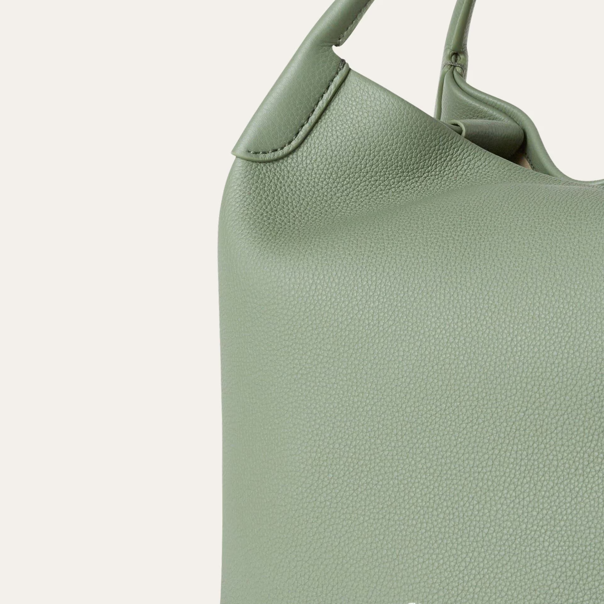 Loro Piana Large Bale bag in Grained Calfskin