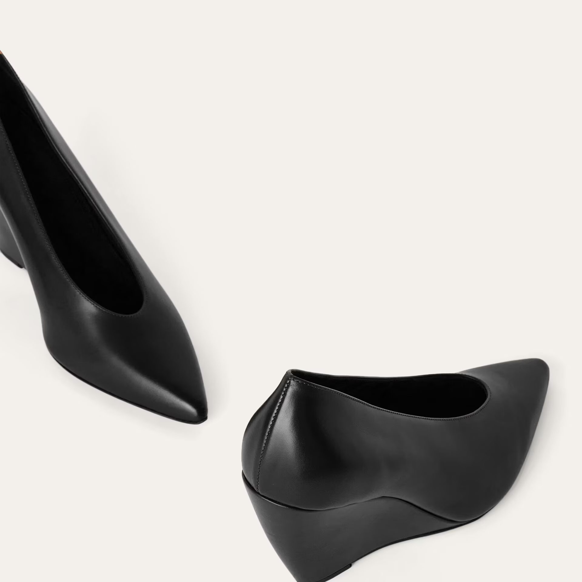 Loro Piana Viola High Wedge Pump in Calfskin