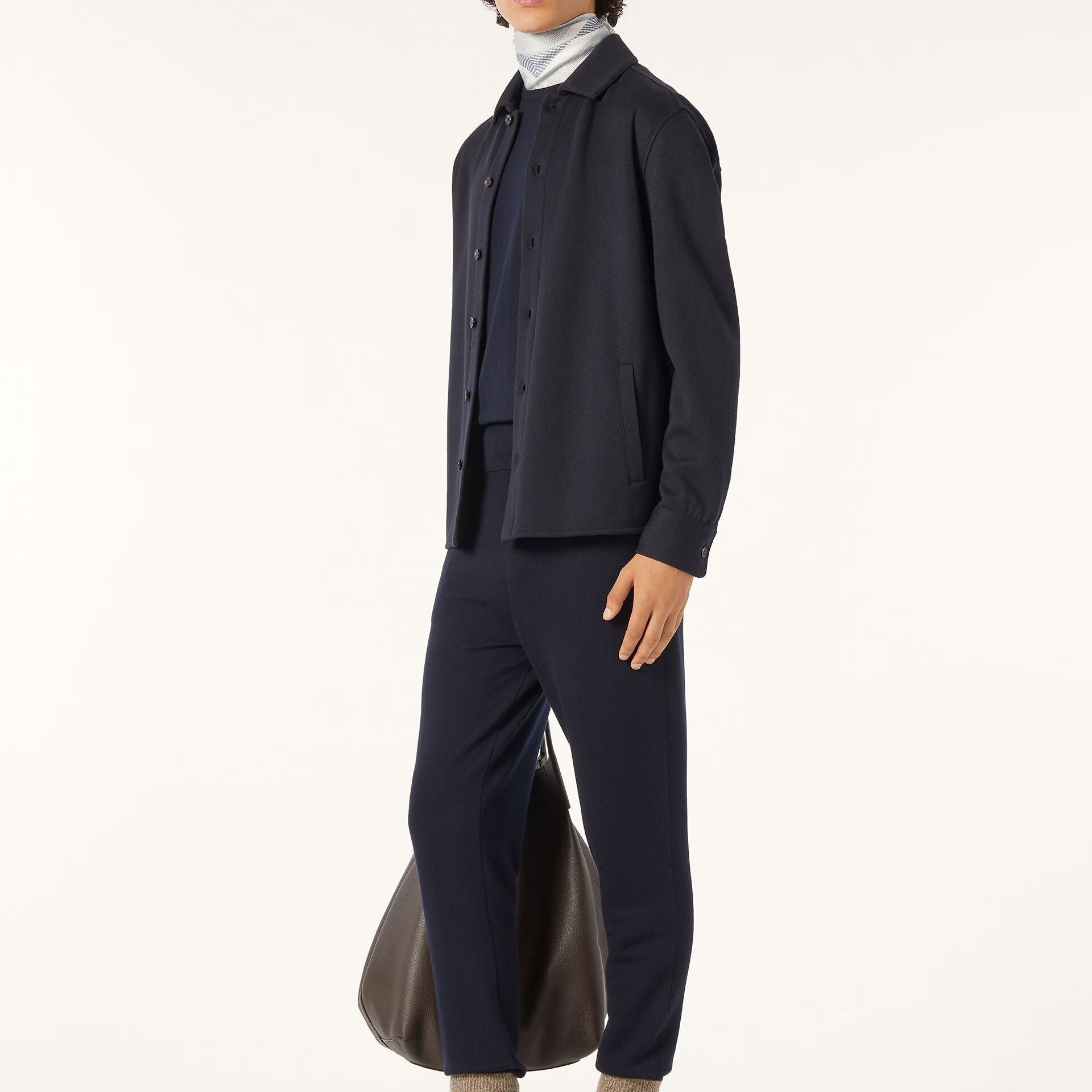 Loro Piana Whitney Overshirt in Cashmere, Cotton, Silk