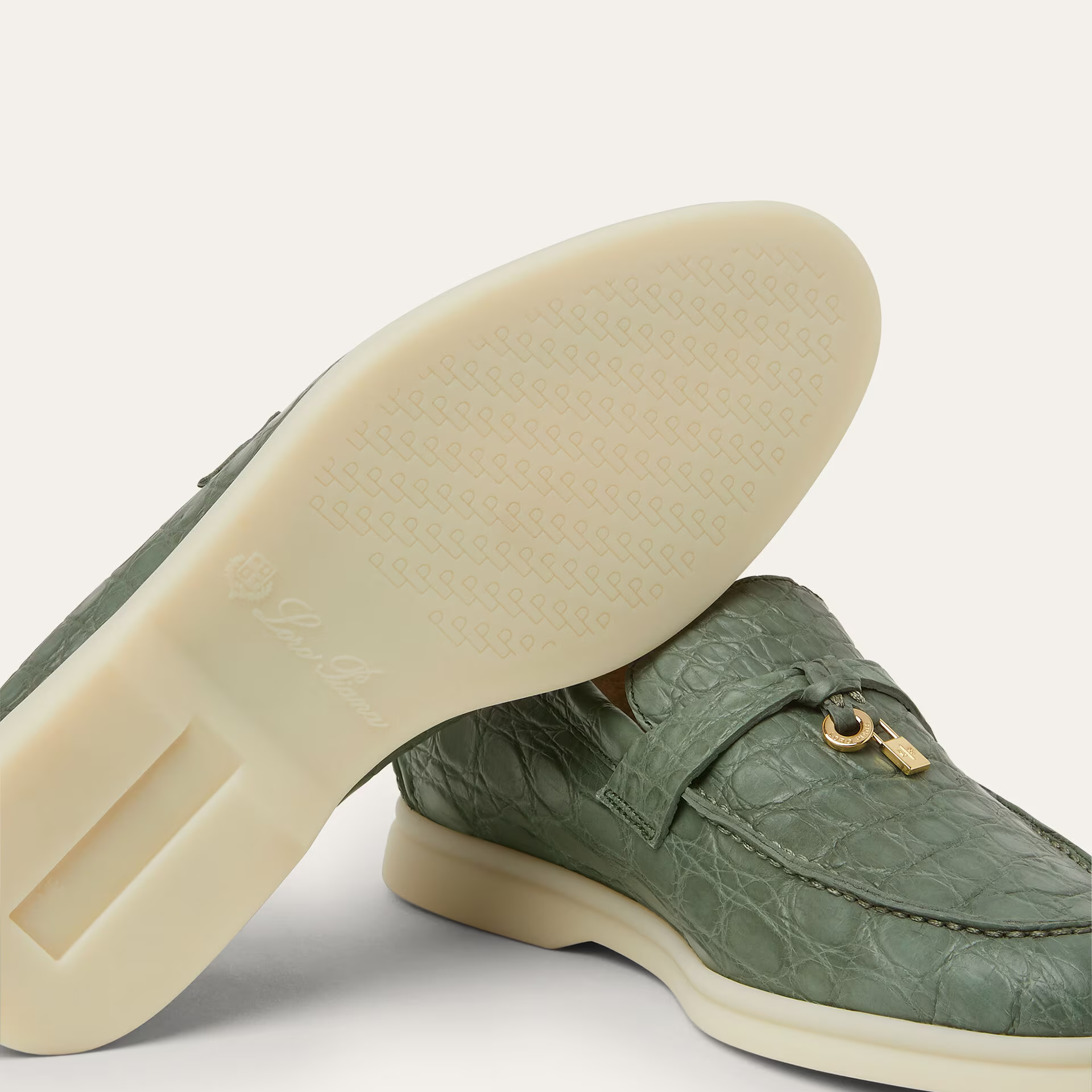 Loro Piana Summer Charms Walk Loafer in Caiman Leather