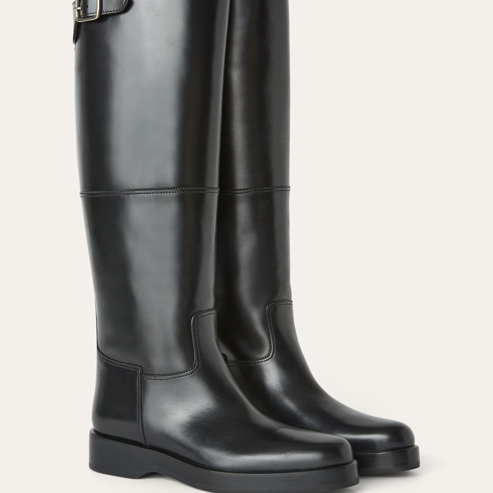 Loro Piana Lupo High Boot in Calfskin