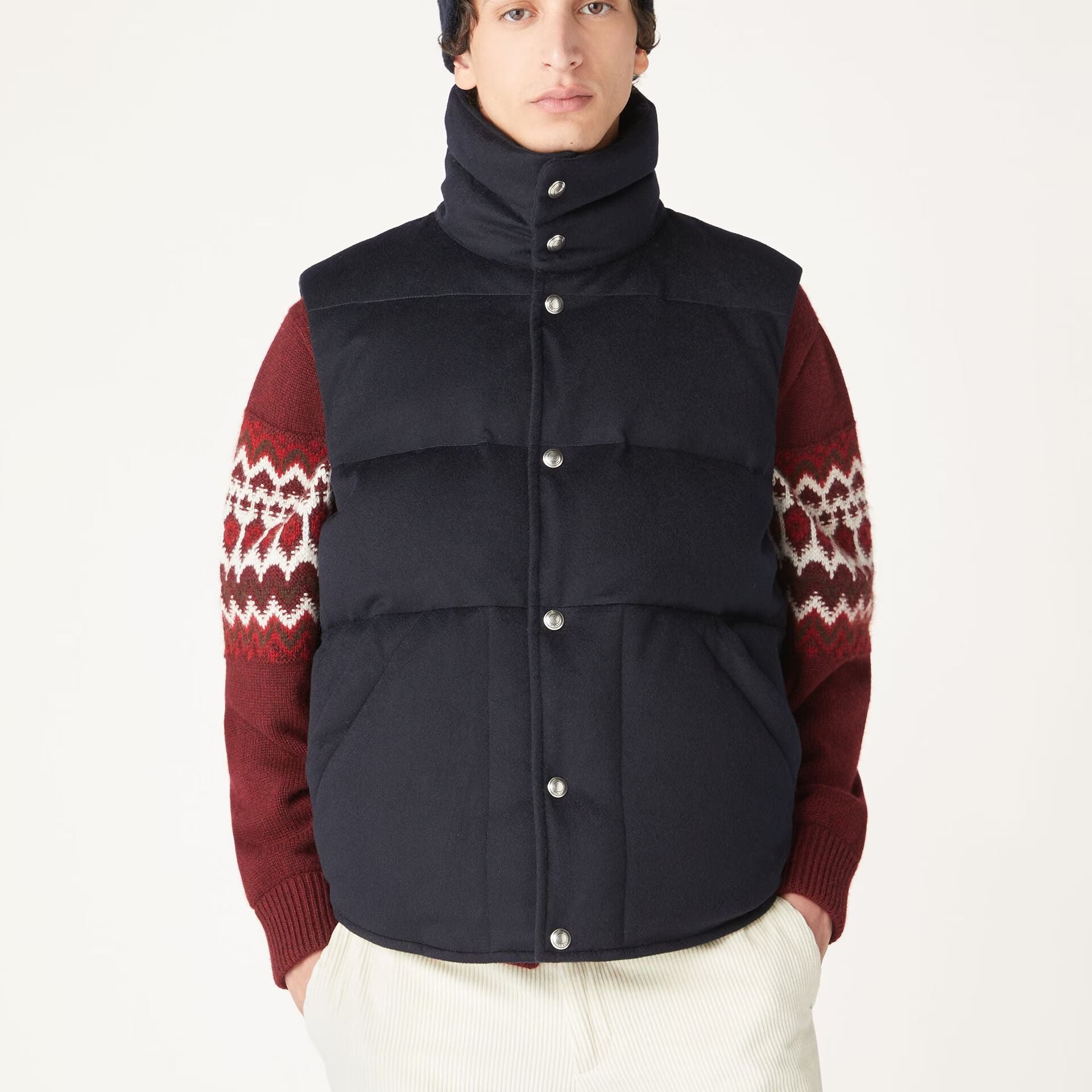 Loro Piana Lance Puffer Gilet in Cashmere - Storm System®