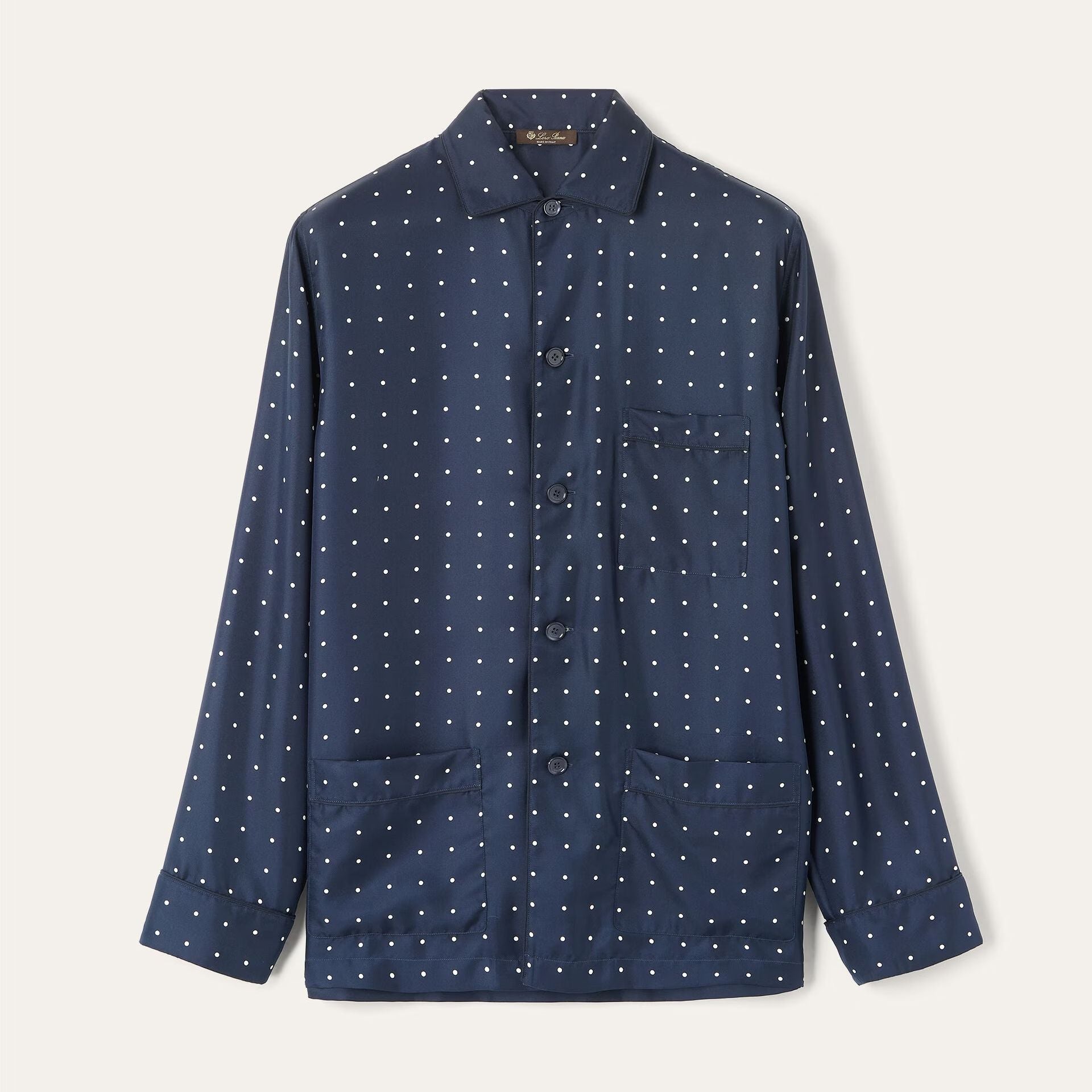Loro Piana Lian Pyjamas Shirt in Silk