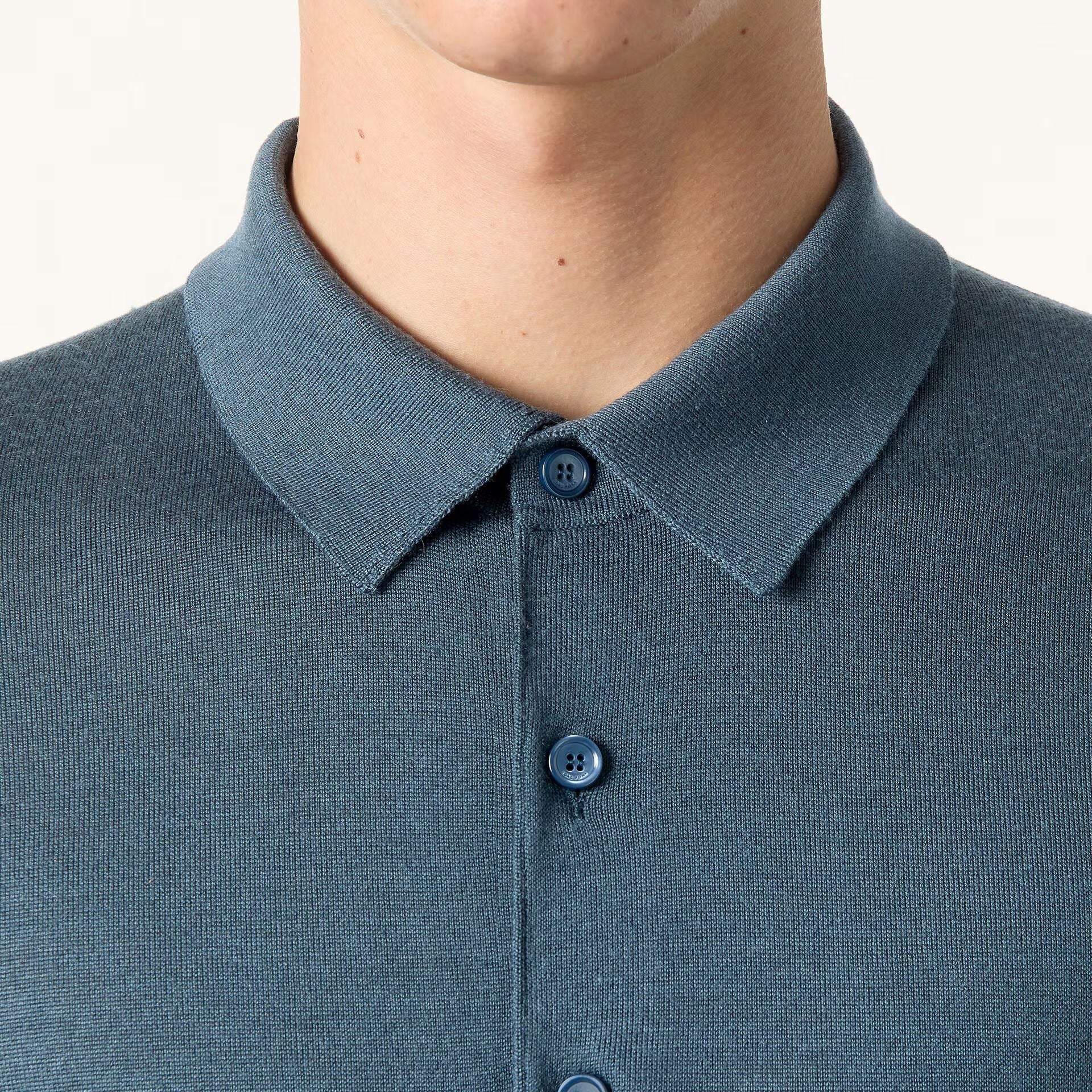 Loro Piana Sottile Polo Shirt in Virgin Wool, Cashmere, Silk