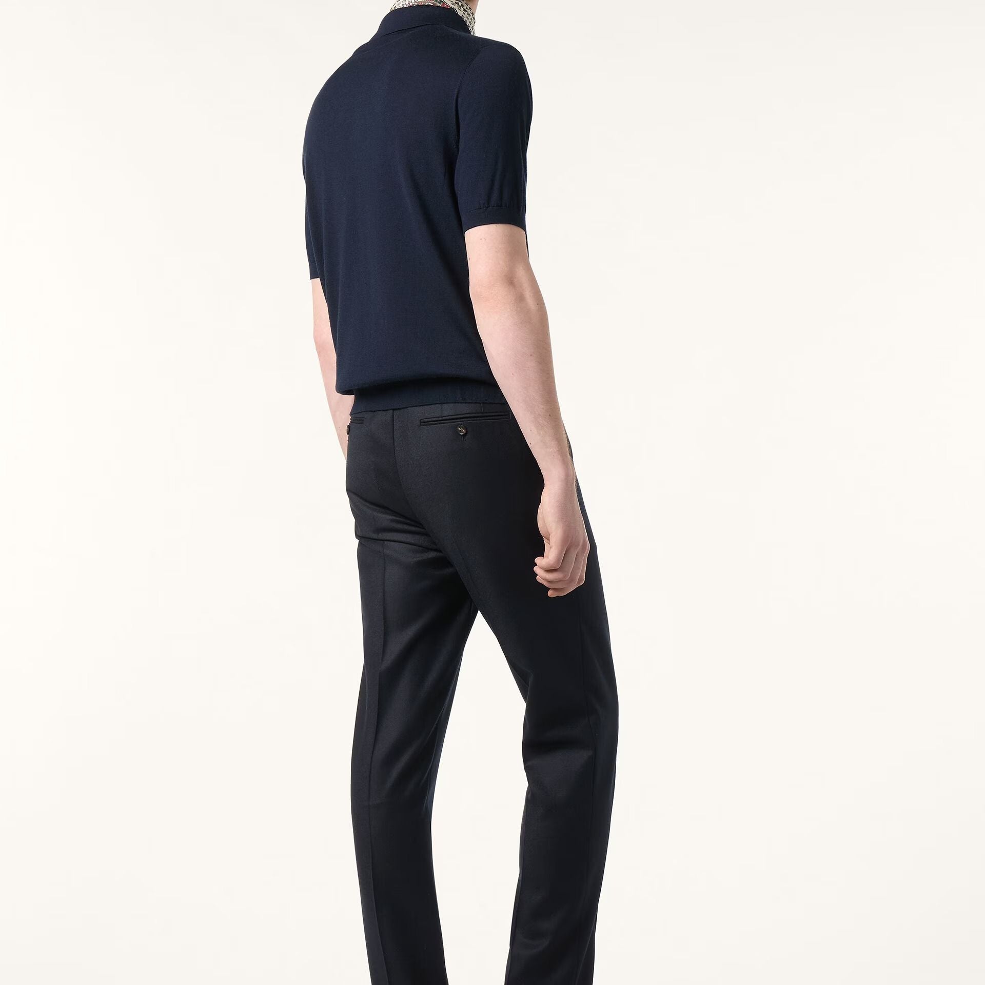 Loro Piana Sottile Polo Shirt in Virgin Wool, Cashmere, Silk