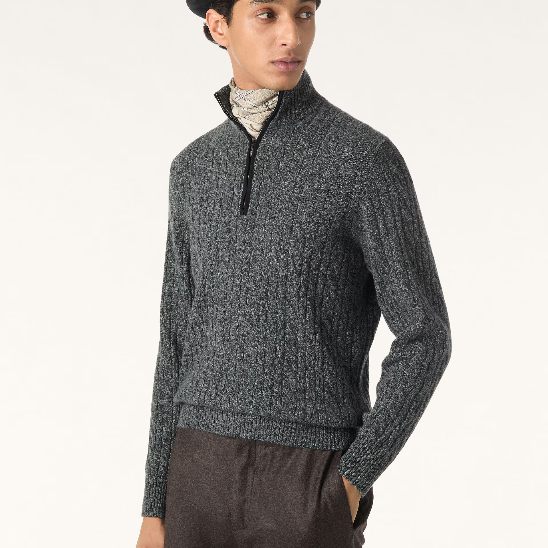 Loro Piana Treccia Jumper in Baby Cashmere