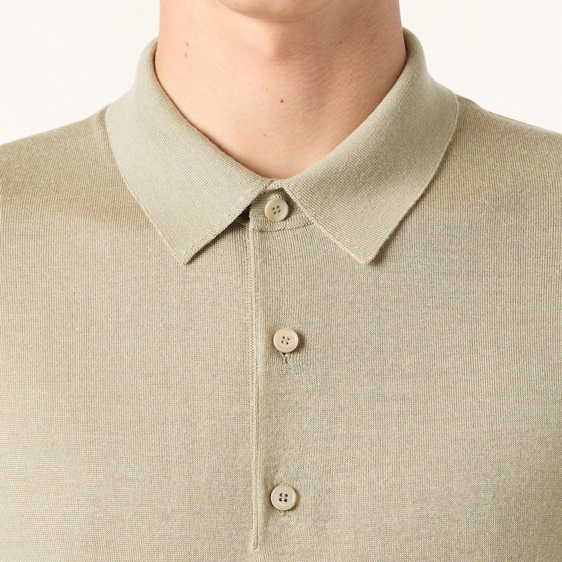 Loro Piana Sottile Polo Shirt in Virgin Wool, Cashmere, Silk