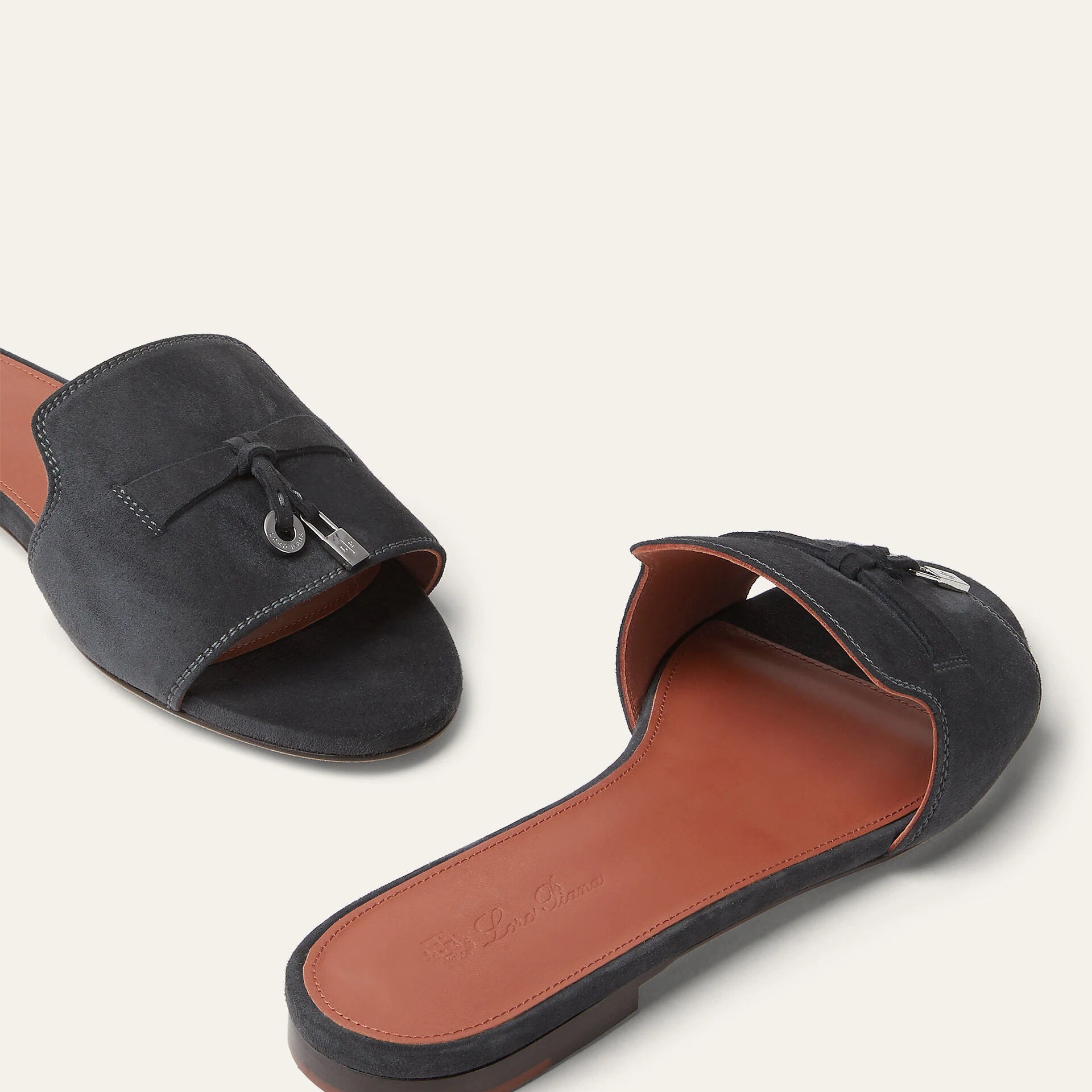 Loro Piana Summer Charms Sandal in Suede Goatskin