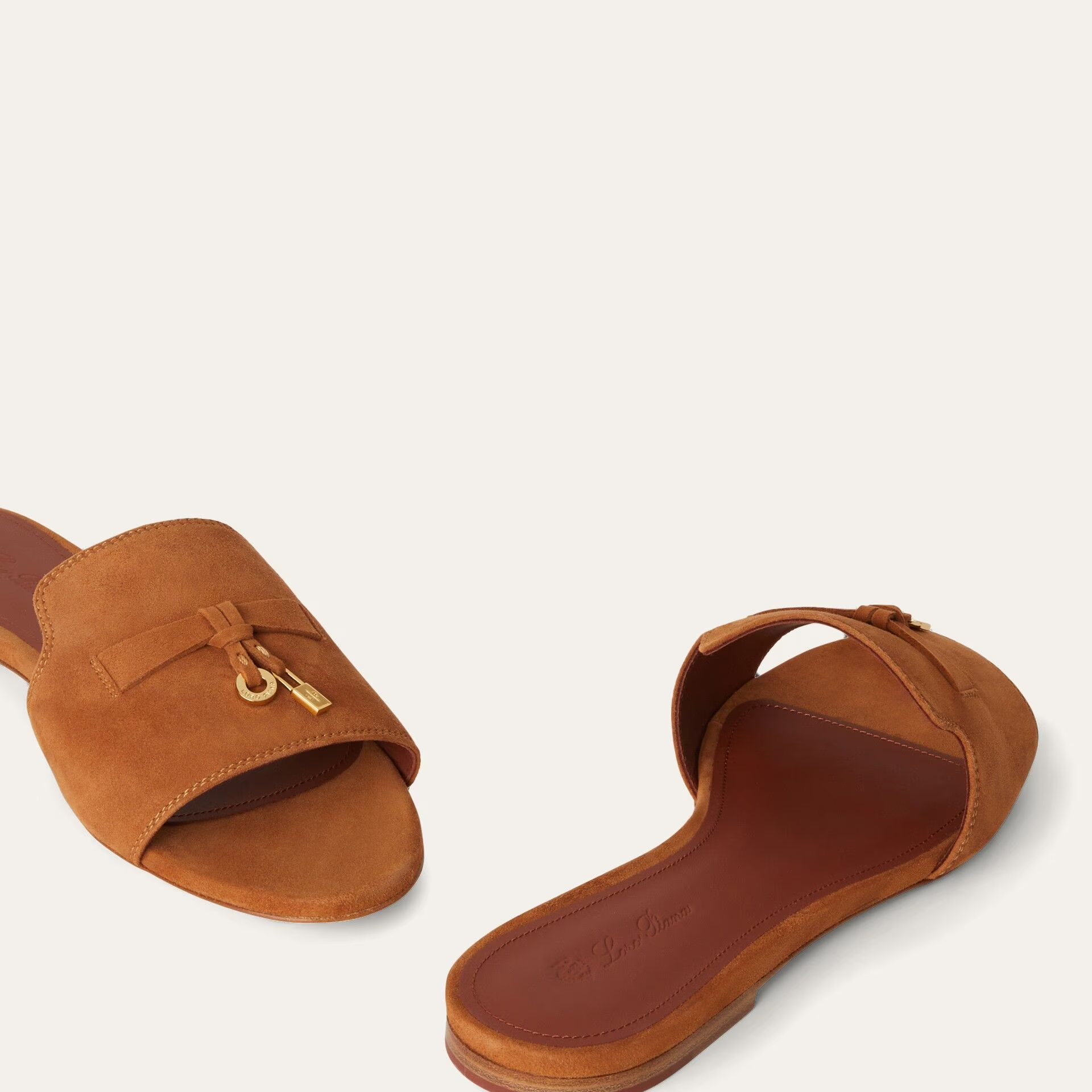 Loro Piana Summer Charms Sandal in Suede Goatskin