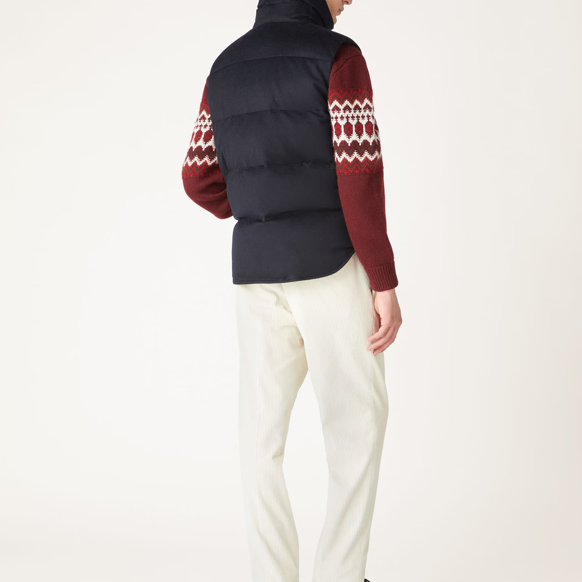 Loro Piana Lance Puffer Gilet in Cashmere - Storm System®