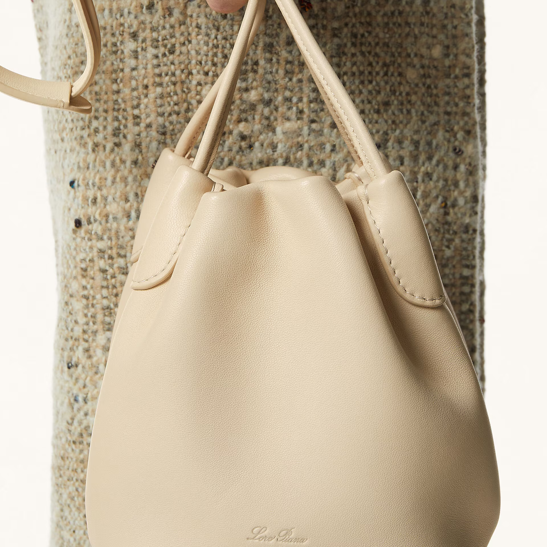 Loro Piana Micro Bale Softy bag in Lambskin
