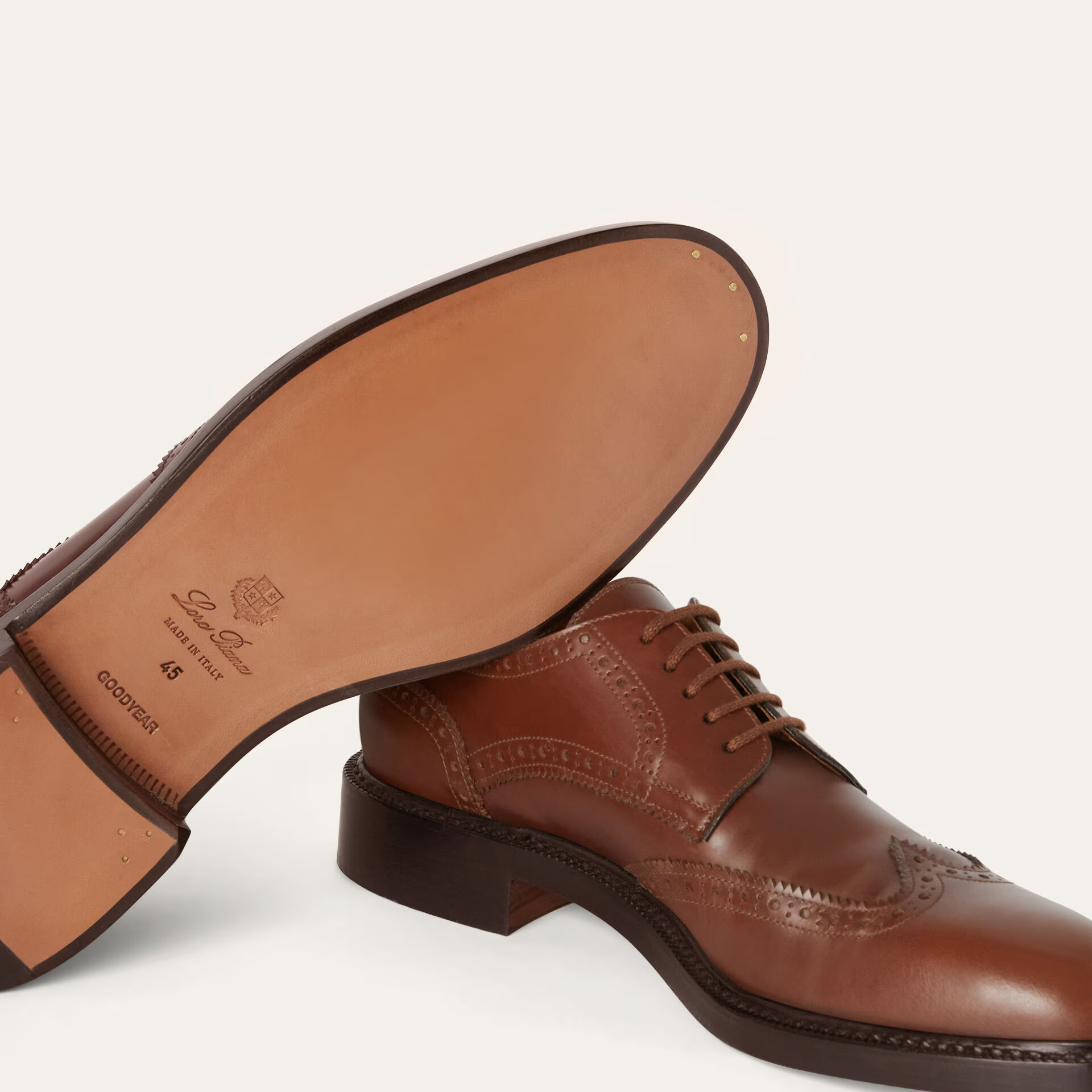 Loro Piana Oliver Walk Derby in Calfskin