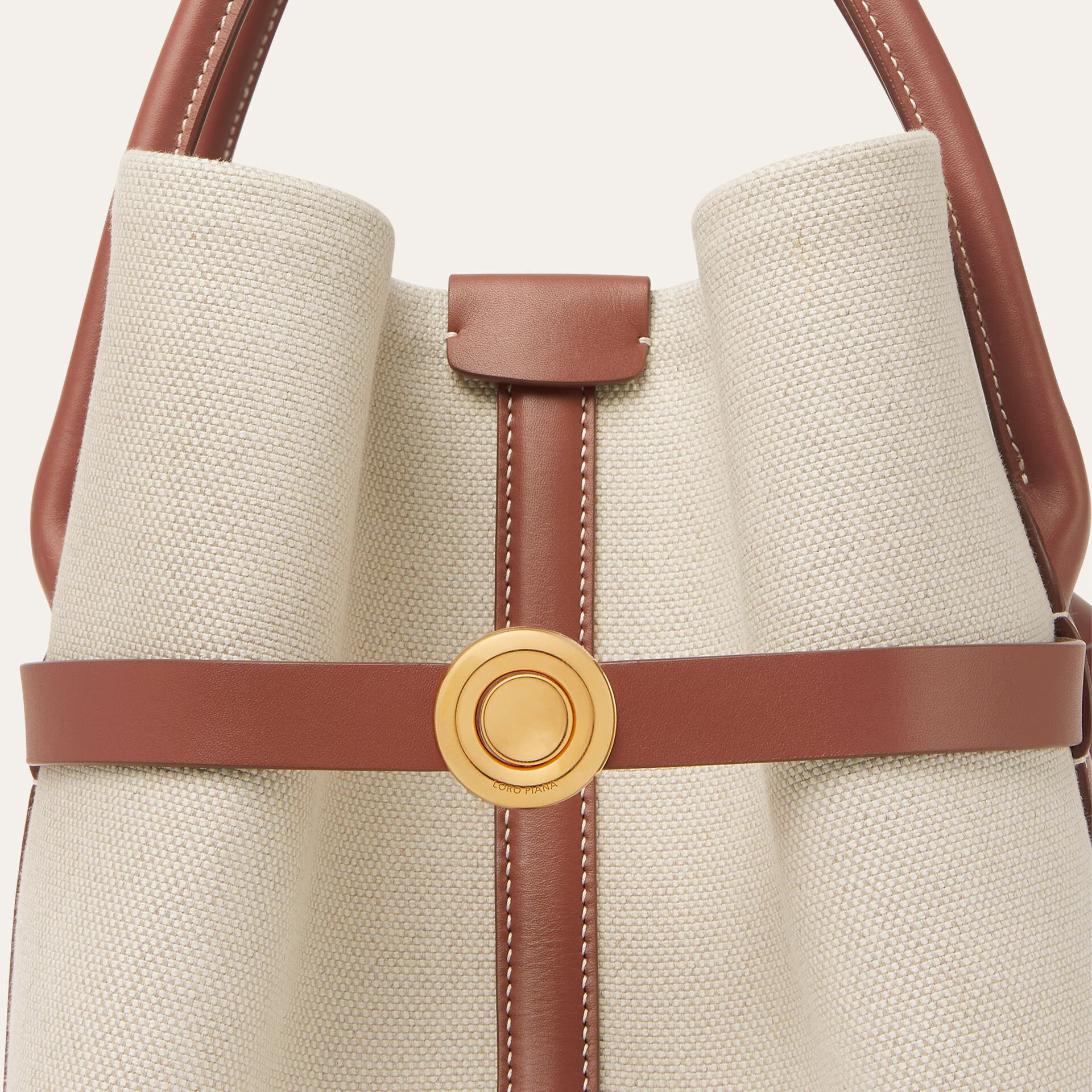 Loro Piana Ghiera Shopper Large in Cotton, Linen