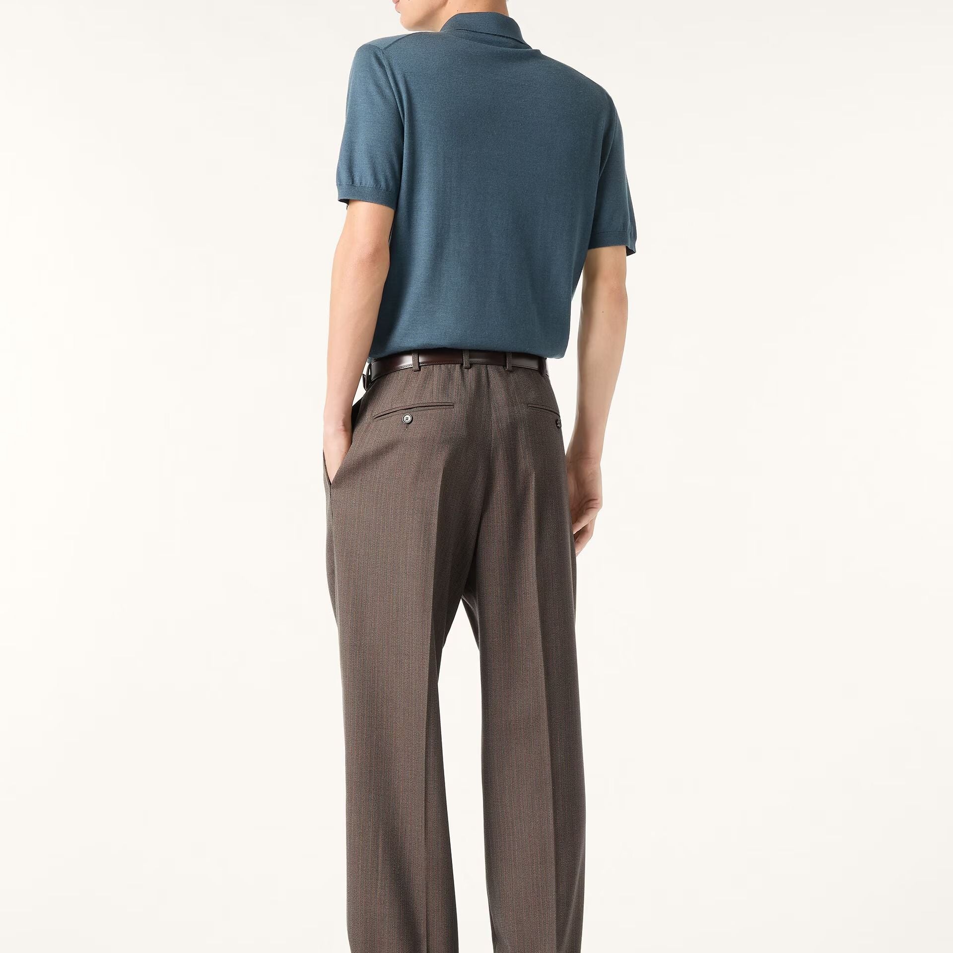 Loro Piana Sottile Polo Shirt in Virgin Wool, Cashmere, Silk
