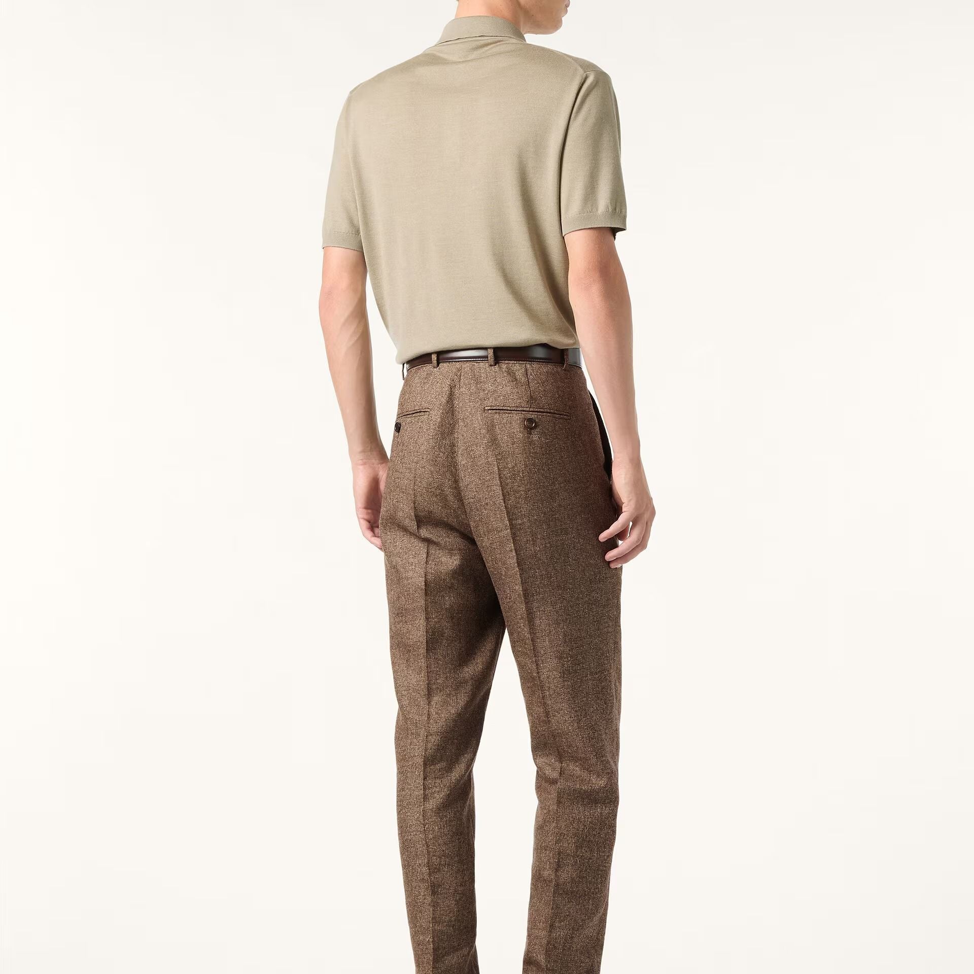 Loro Piana Sottile Polo Shirt in Virgin Wool, Cashmere, Silk