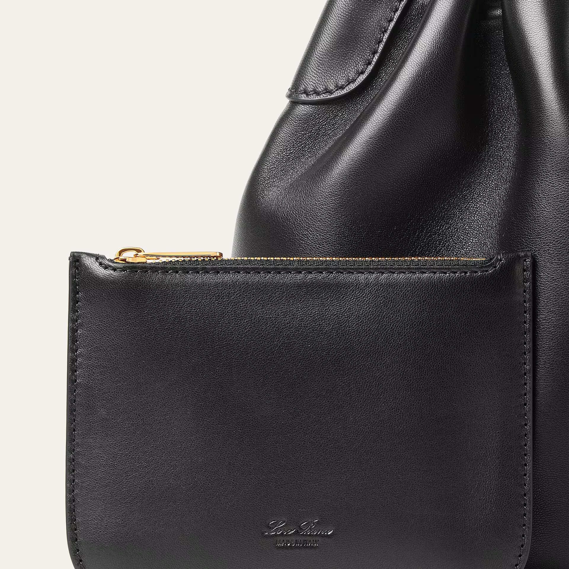 Loro Piana Small Bale Softy bag in Lambskin
