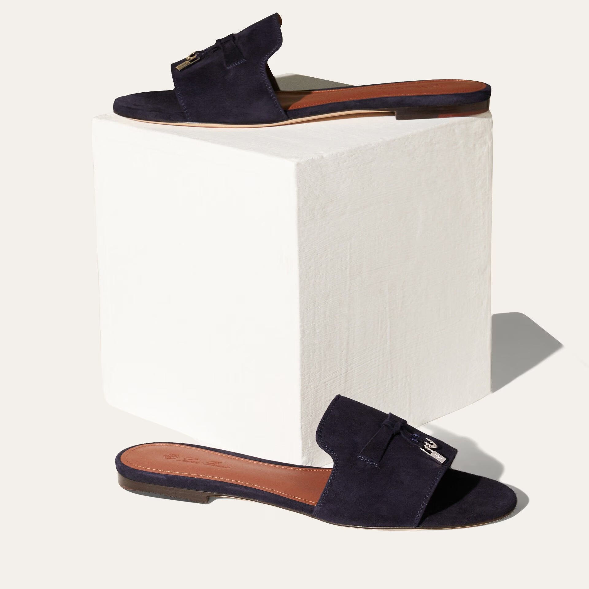 Loro Piana Summer Charms Sandal in Suede Goatskin